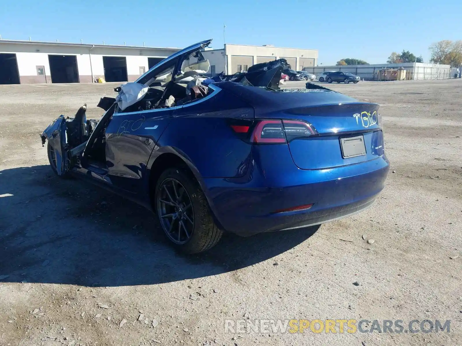 3 Photograph of a damaged car 5YJ3E1EB3KF452611 TESLA MODEL 3 2019