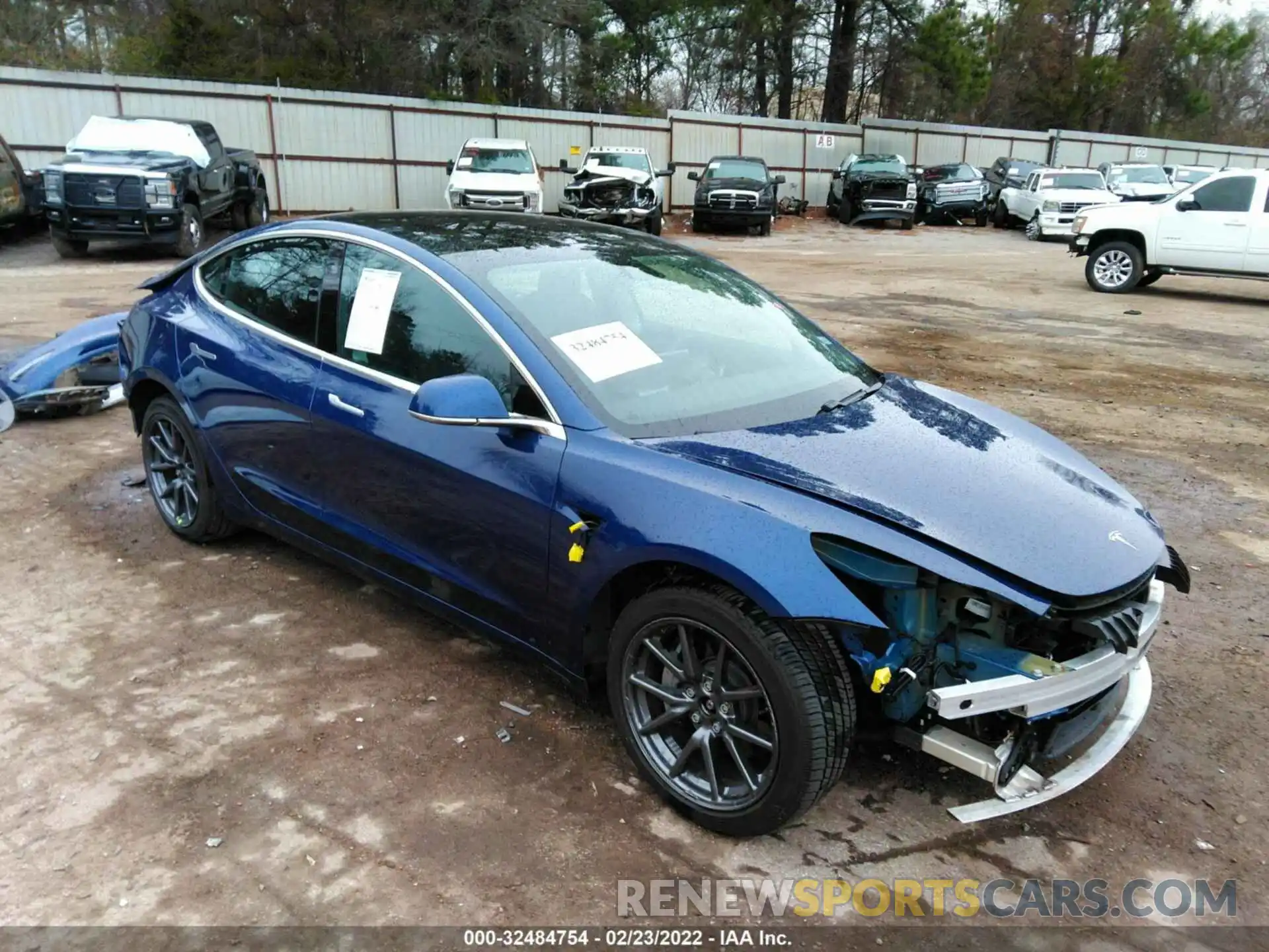 1 Photograph of a damaged car 5YJ3E1EB3KF452656 TESLA MODEL 3 2019