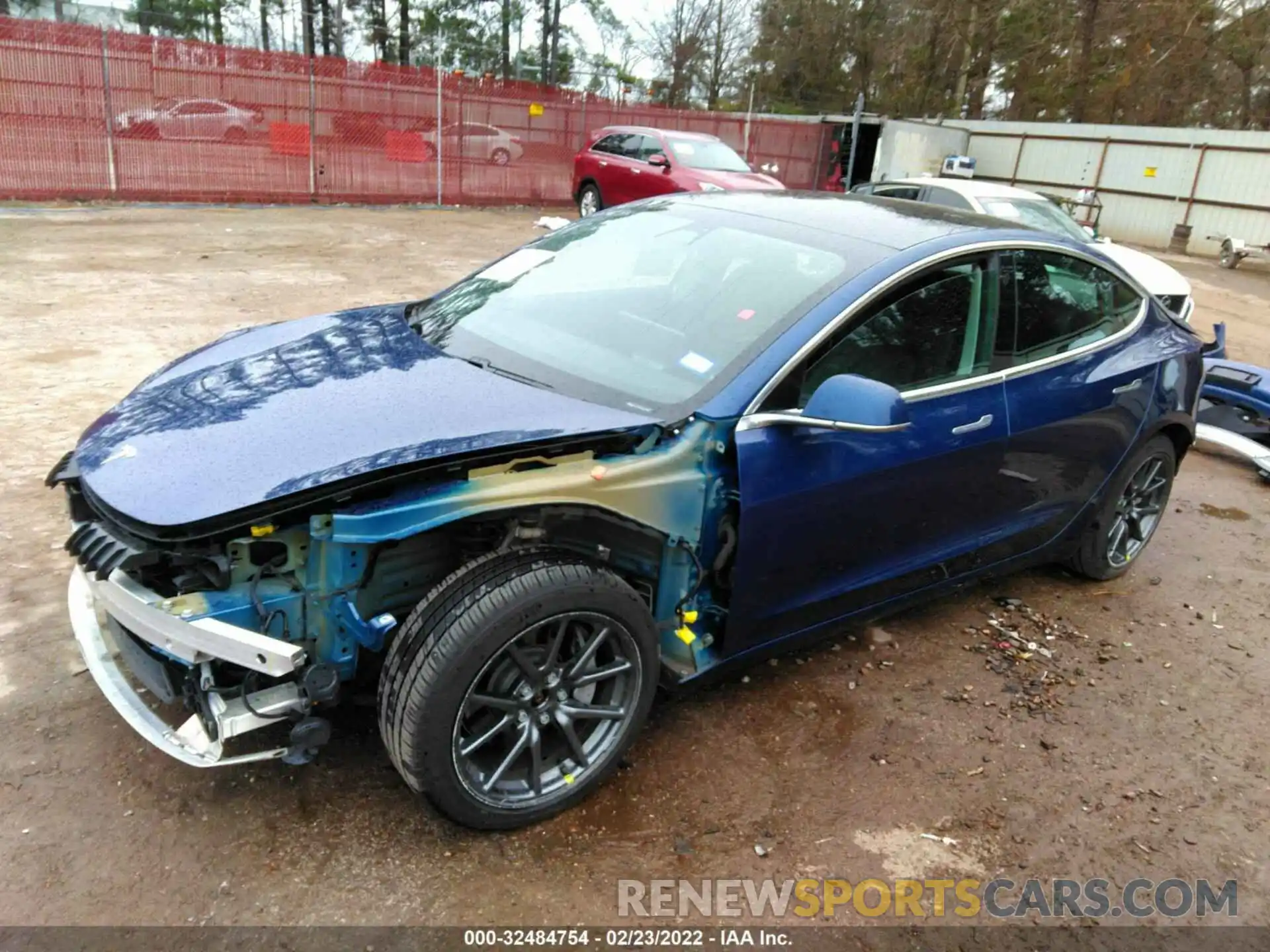 2 Photograph of a damaged car 5YJ3E1EB3KF452656 TESLA MODEL 3 2019