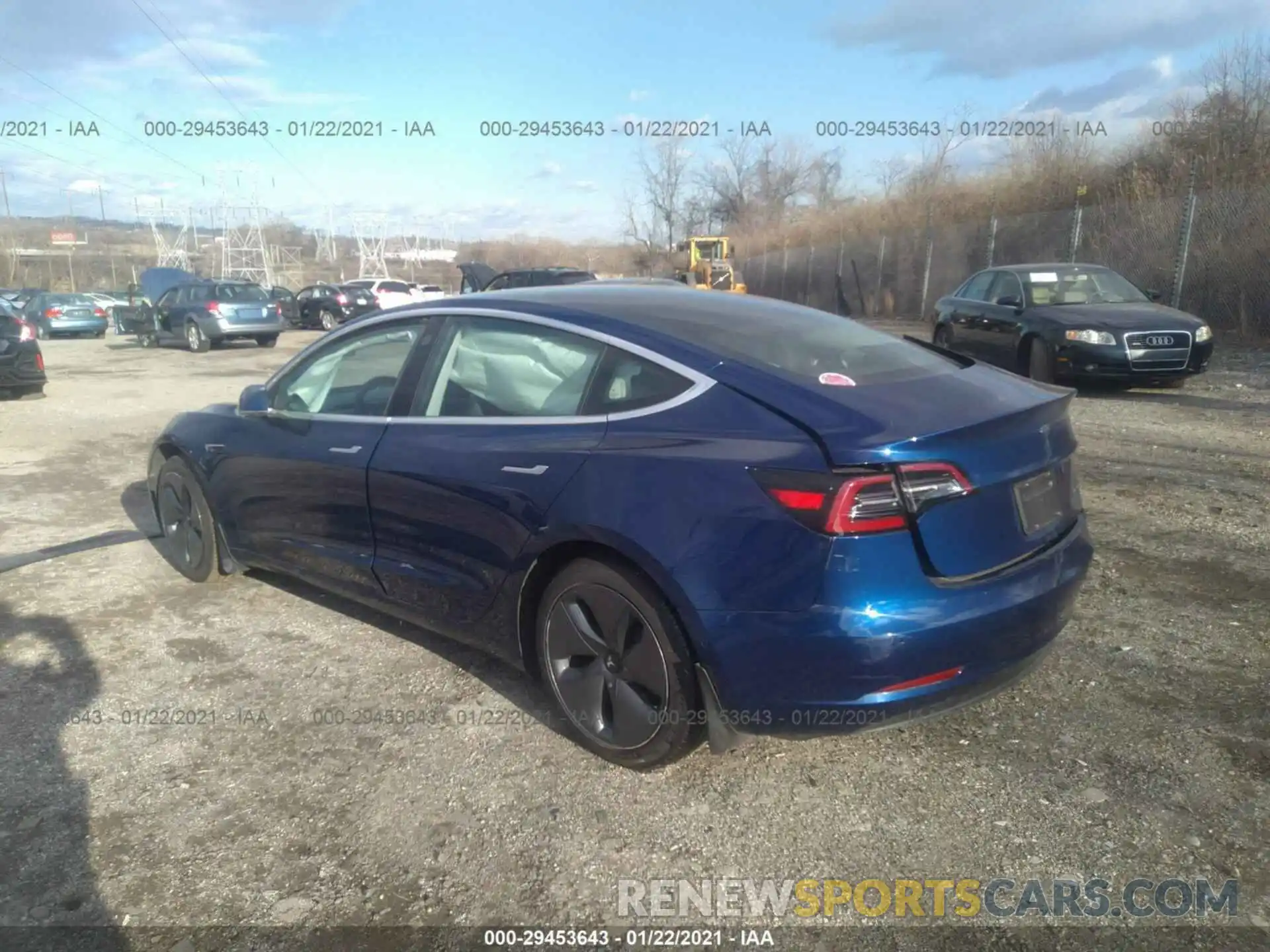 3 Photograph of a damaged car 5YJ3E1EB3KF452706 TESLA MODEL 3 2019