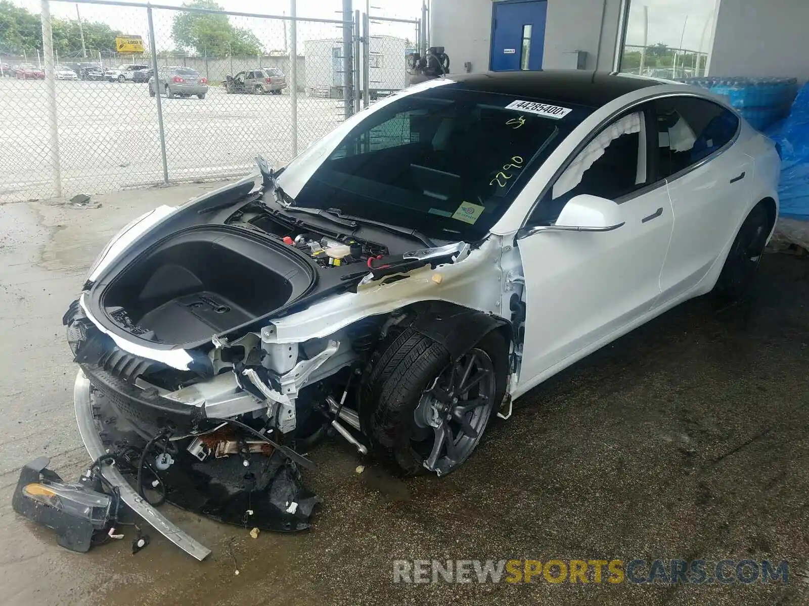 2 Photograph of a damaged car 5YJ3E1EB3KF453113 TESLA MODEL 3 2019