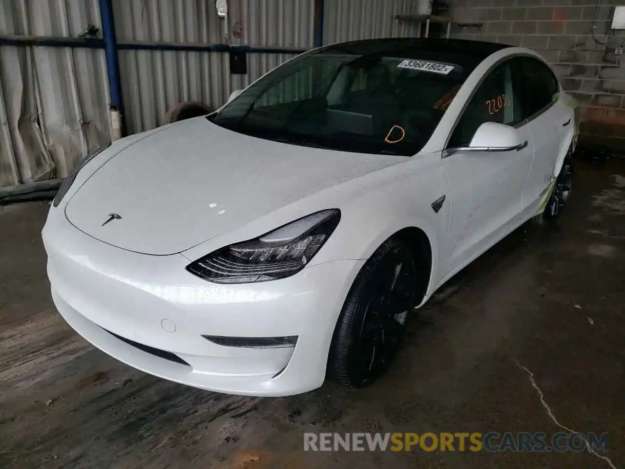 2 Photograph of a damaged car 5YJ3E1EB3KF469246 TESLA MODEL 3 2019