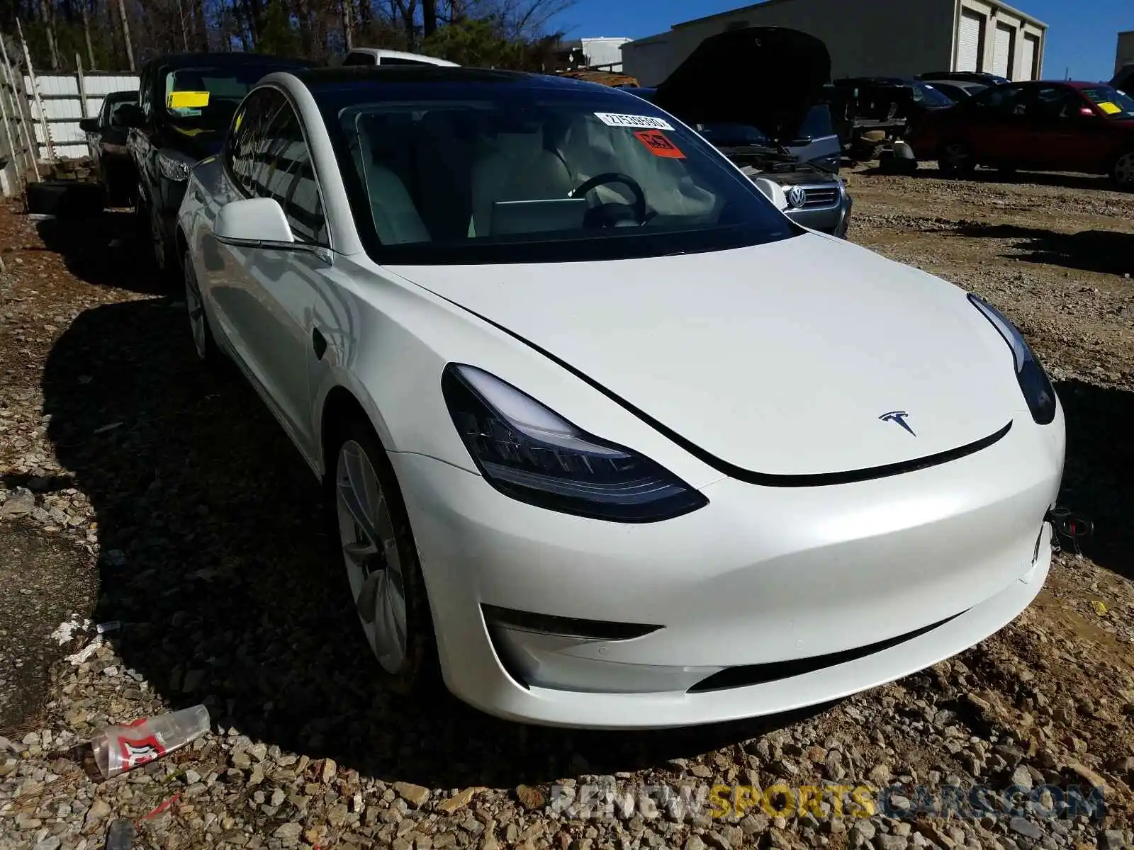 1 Фотография поврежденного автомобиля 5YJ3E1EB3KF472700 TESLA MODEL 3 2019