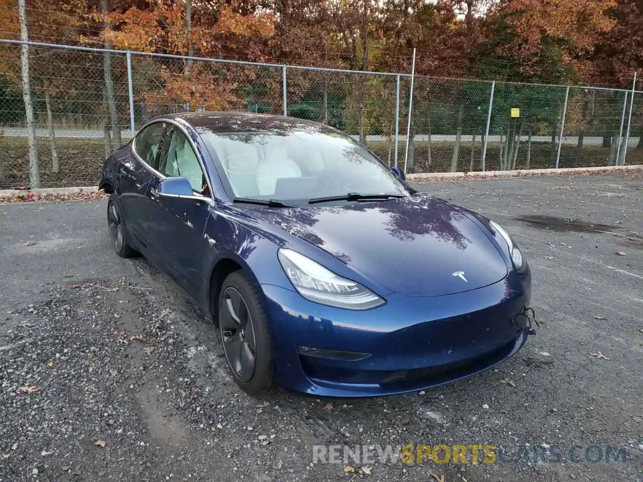 1 Photograph of a damaged car 5YJ3E1EB3KF477508 TESLA MODEL 3 2019