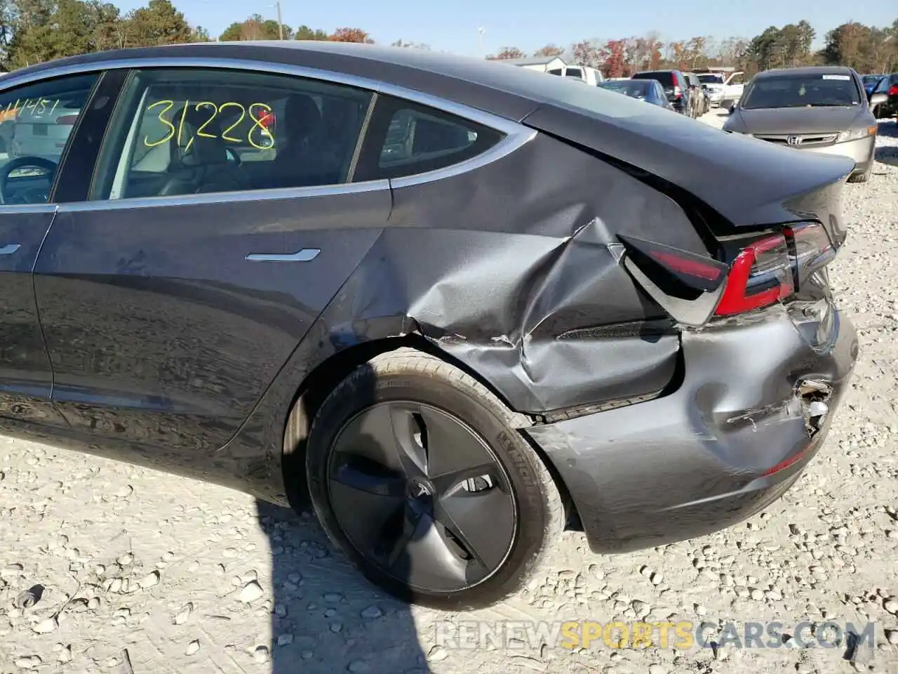 9 Photograph of a damaged car 5YJ3E1EB3KF493725 TESLA MODEL 3 2019