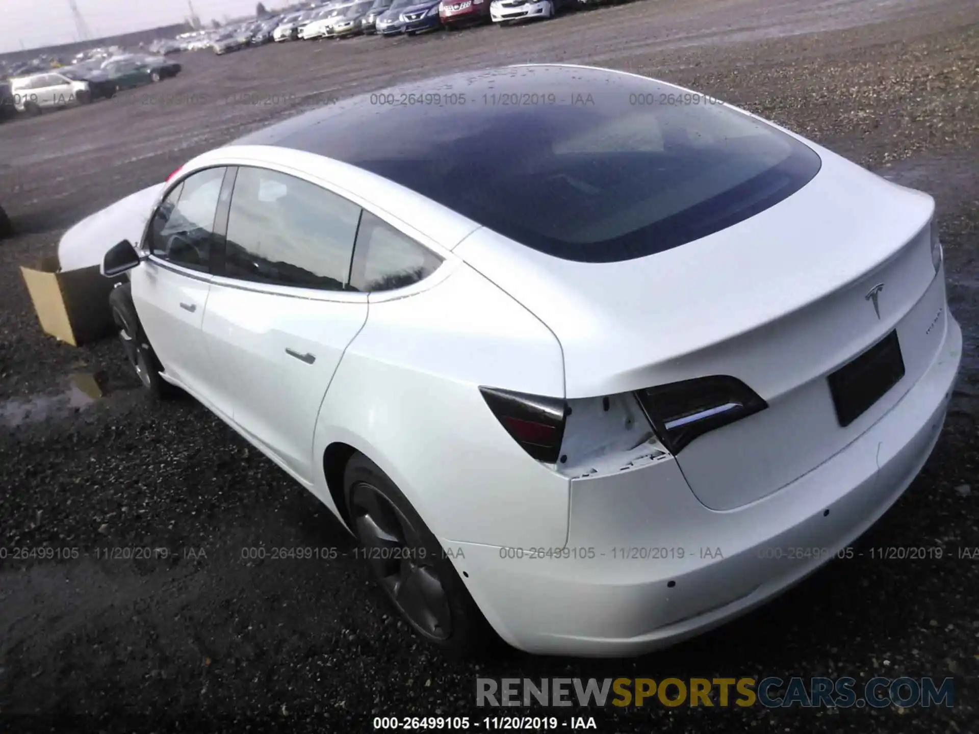 3 Photograph of a damaged car 5YJ3E1EB3KF493773 TESLA MODEL 3 2019