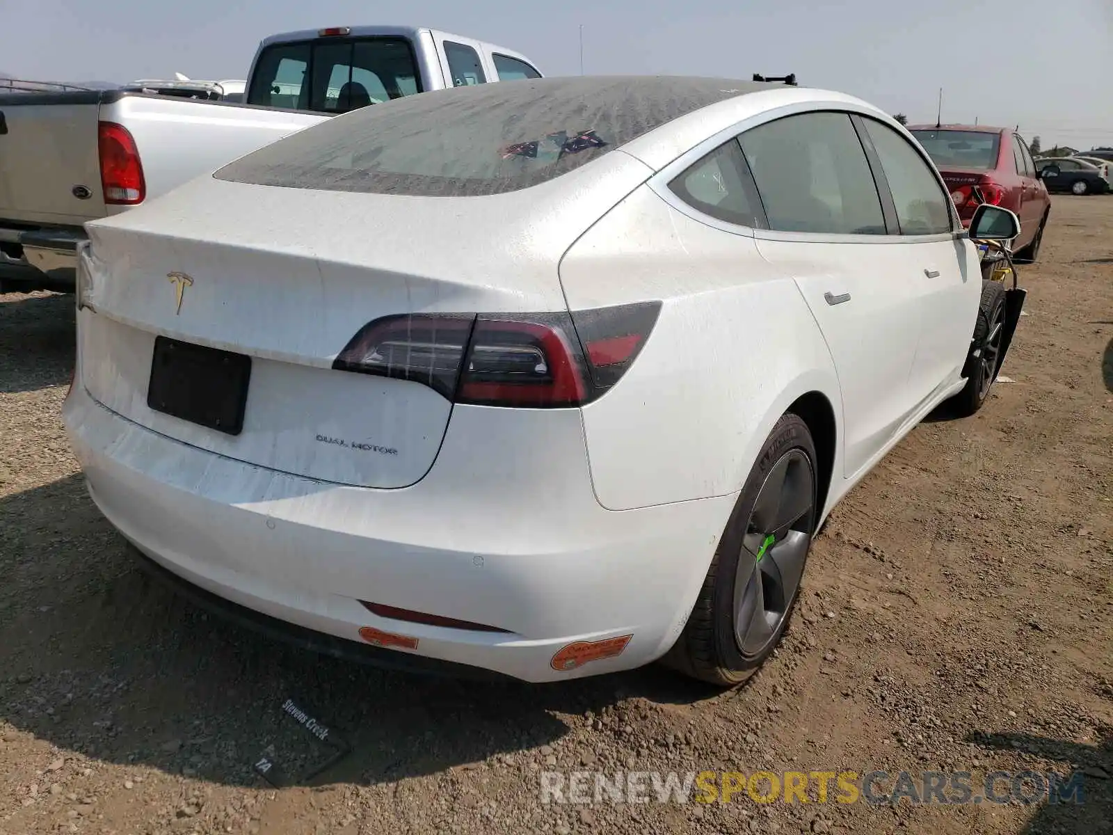 4 Photograph of a damaged car 5YJ3E1EB3KF511060 TESLA MODEL 3 2019