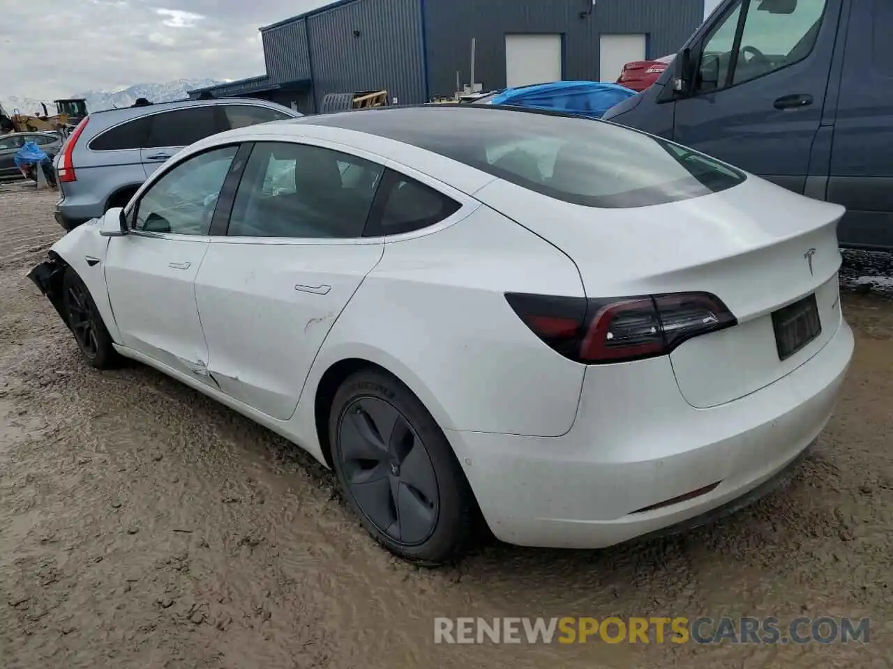 2 Photograph of a damaged car 5YJ3E1EB3KF511303 TESLA MODEL 3 2019