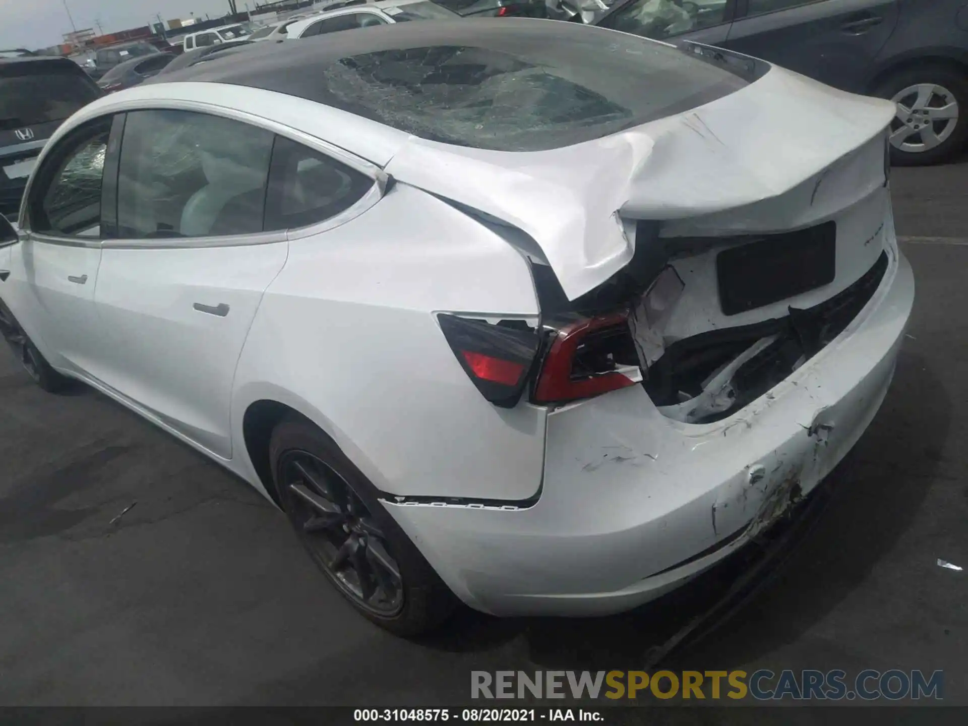 3 Photograph of a damaged car 5YJ3E1EB3KF513004 TESLA MODEL 3 2019