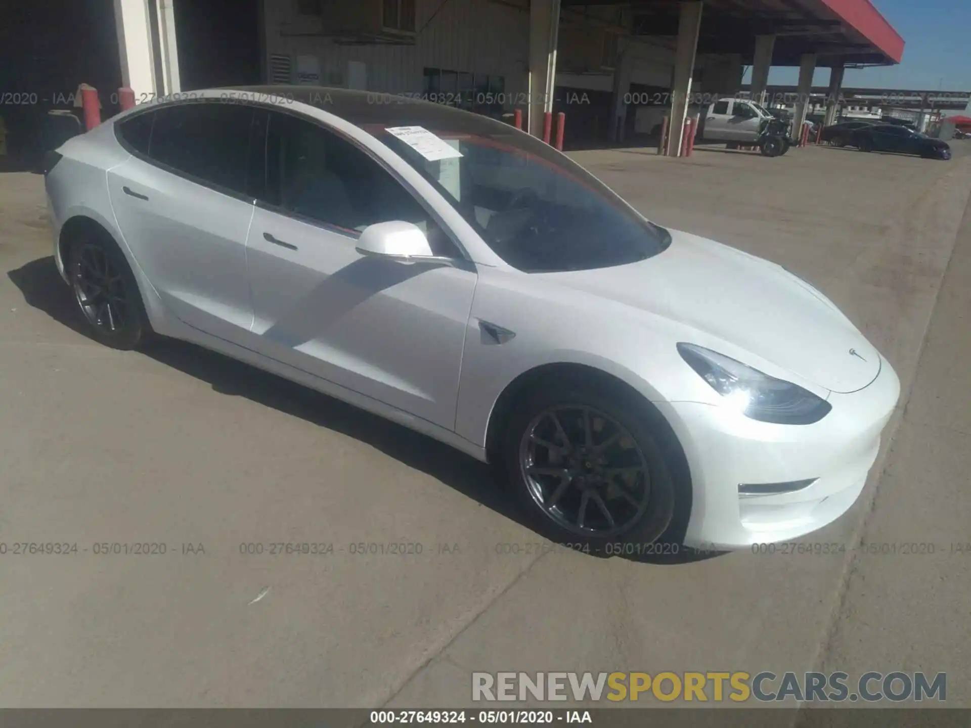 1 Photograph of a damaged car 5YJ3E1EB3KF513245 TESLA MODEL 3 2019