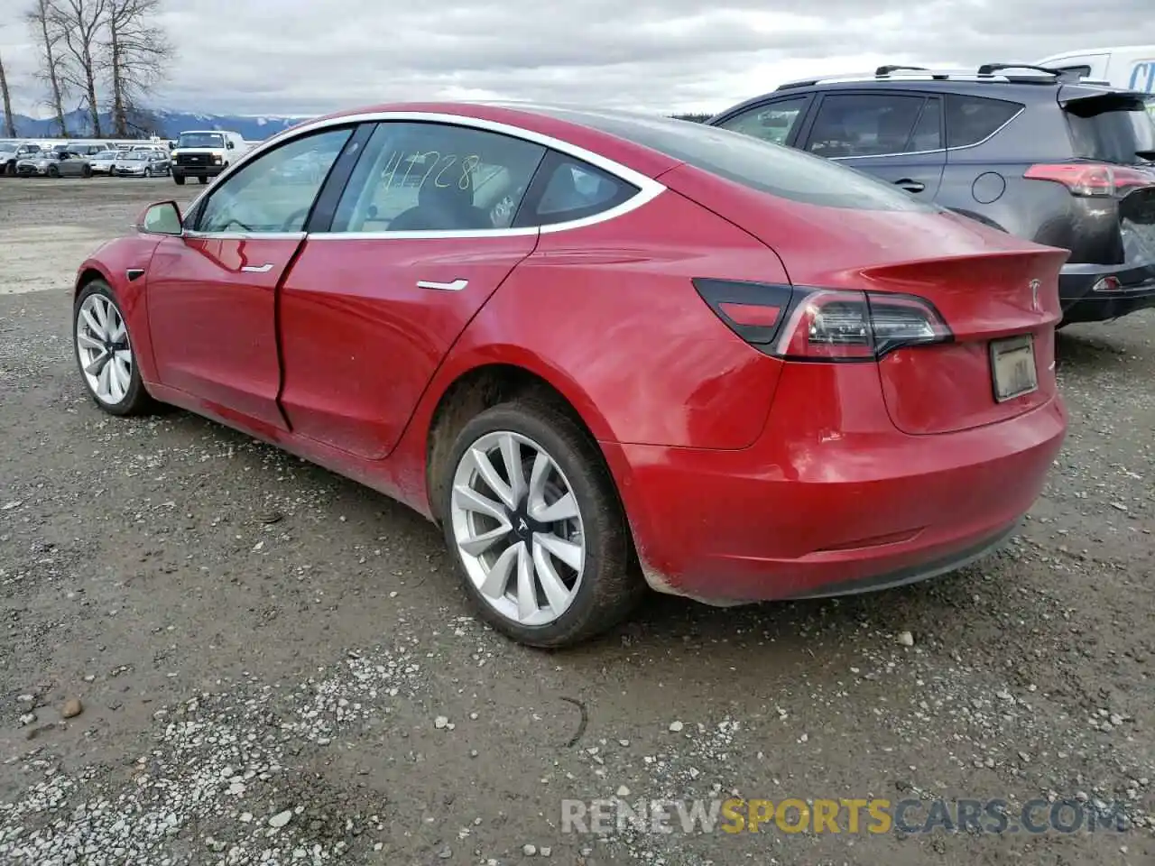 3 Photograph of a damaged car 5YJ3E1EB4KF187181 TESLA MODEL 3 2019