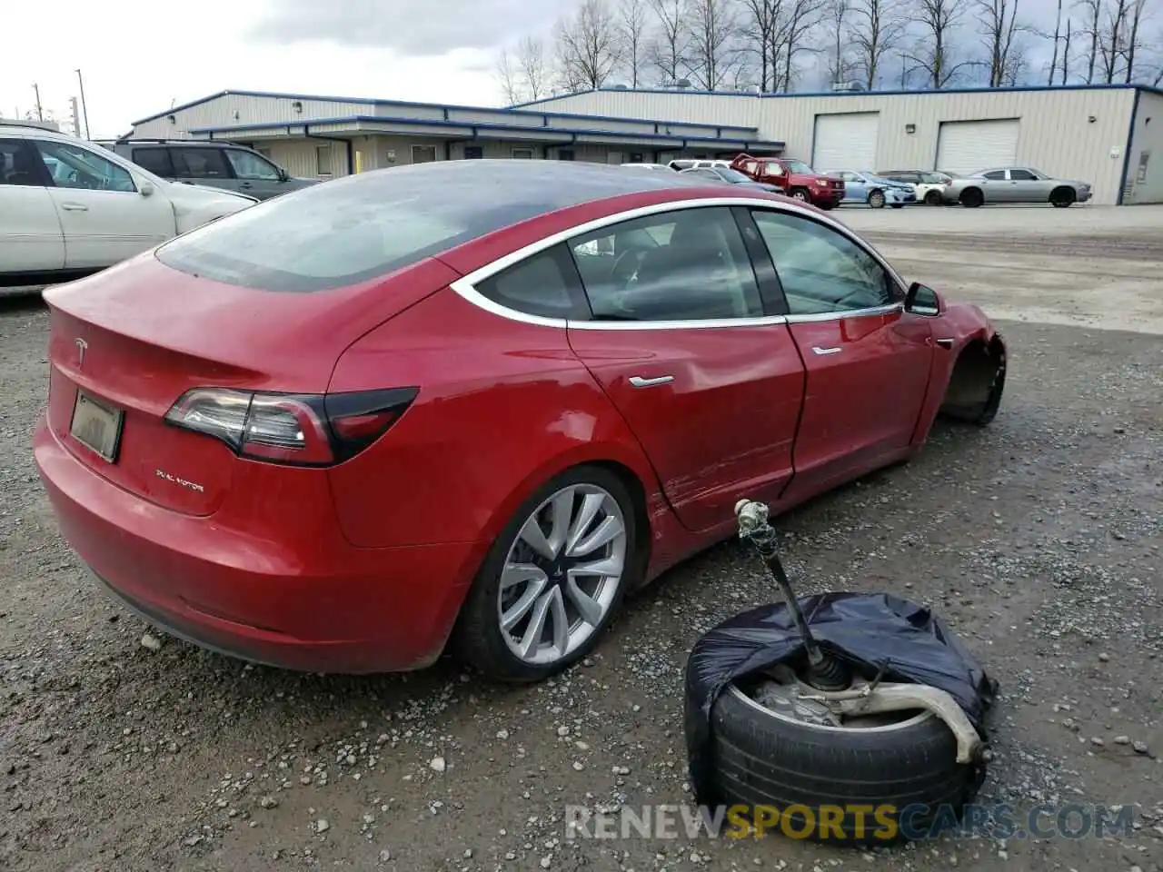 4 Photograph of a damaged car 5YJ3E1EB4KF187181 TESLA MODEL 3 2019