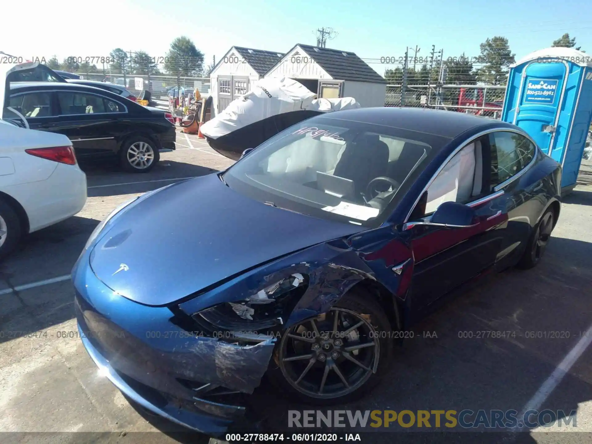 6 Photograph of a damaged car 5YJ3E1EB4KF191425 TESLA MODEL 3 2019