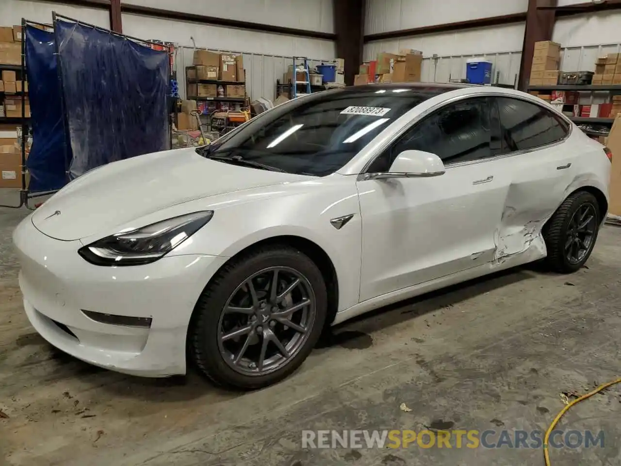 1 Photograph of a damaged car 5YJ3E1EB4KF191537 TESLA MODEL 3 2019