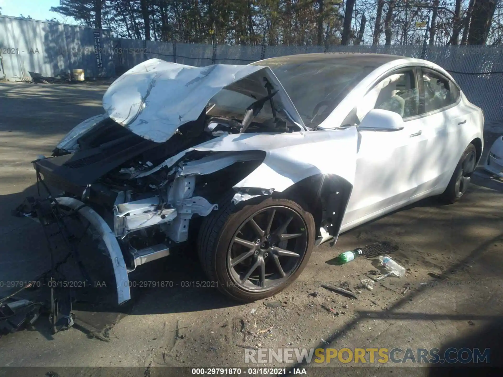 2 Photograph of a damaged car 5YJ3E1EB4KF192252 TESLA MODEL 3 2019