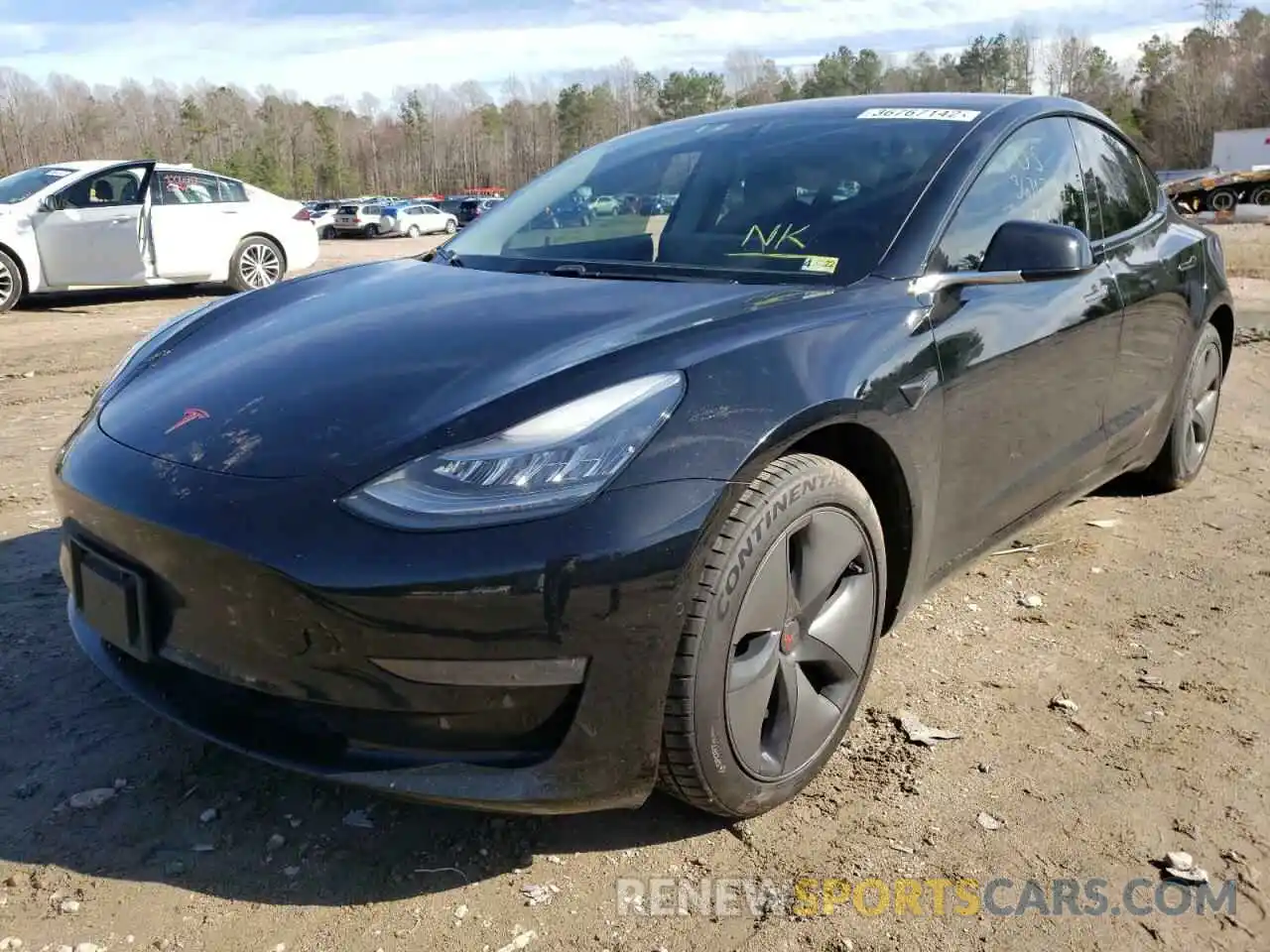 2 Photograph of a damaged car 5YJ3E1EB4KF193420 TESLA MODEL 3 2019