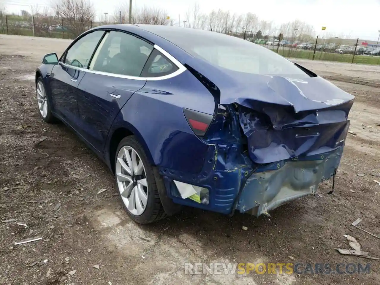 3 Photograph of a damaged car 5YJ3E1EB4KF194275 TESLA MODEL 3 2019