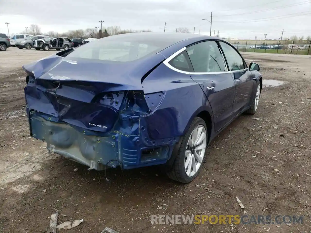 4 Photograph of a damaged car 5YJ3E1EB4KF194275 TESLA MODEL 3 2019