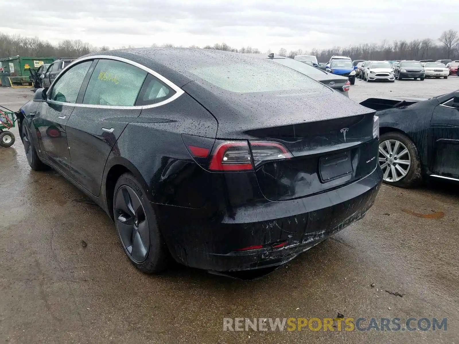 3 Photograph of a damaged car 5YJ3E1EB4KF194874 TESLA MODEL 3 2019