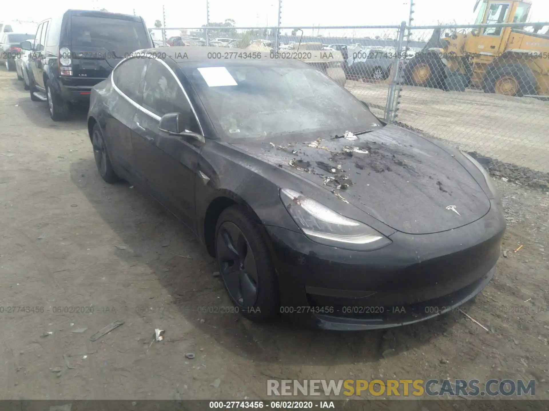 1 Photograph of a damaged car 5YJ3E1EB4KF208627 TESLA MODEL 3 2019