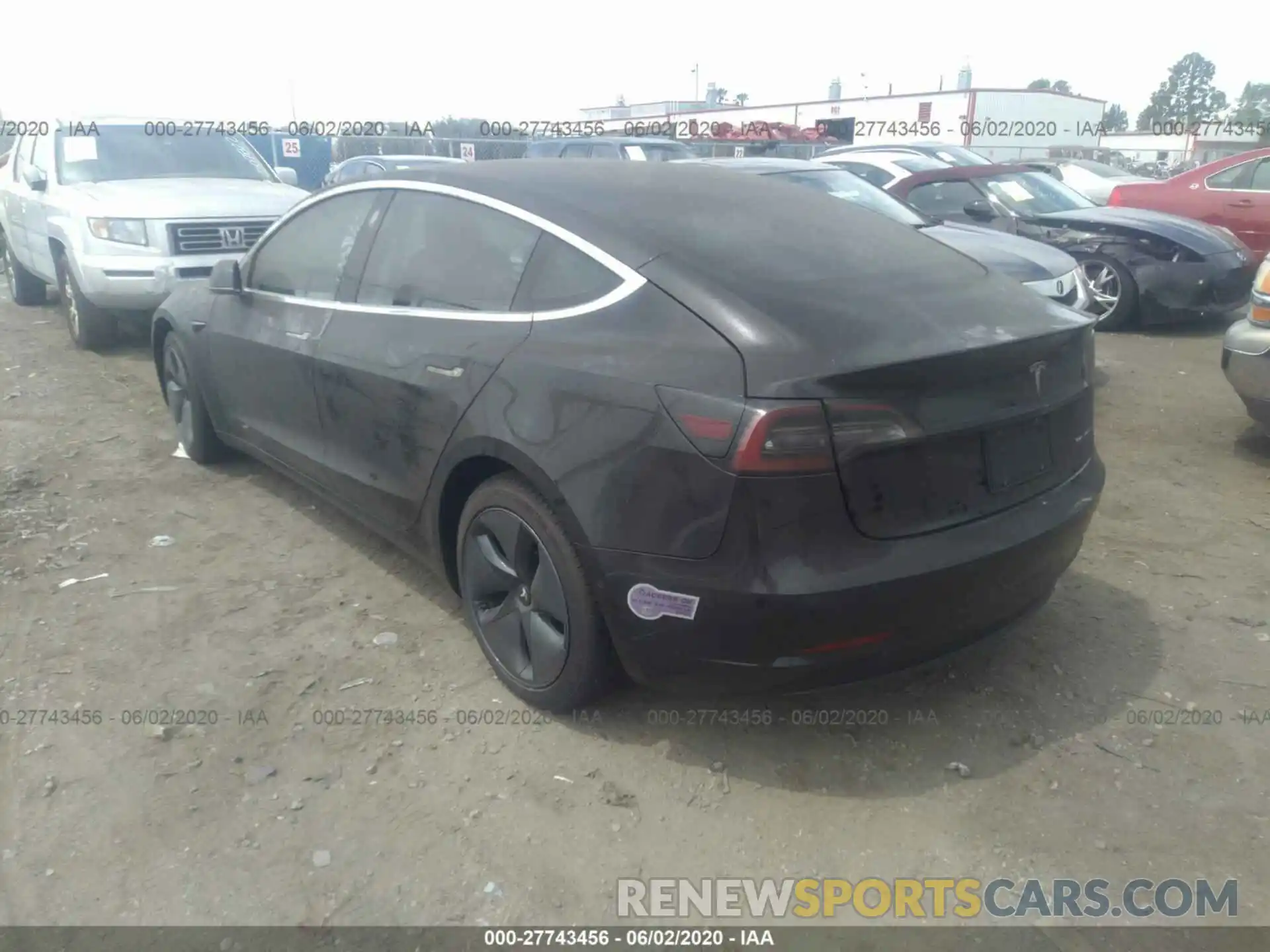 3 Photograph of a damaged car 5YJ3E1EB4KF208627 TESLA MODEL 3 2019