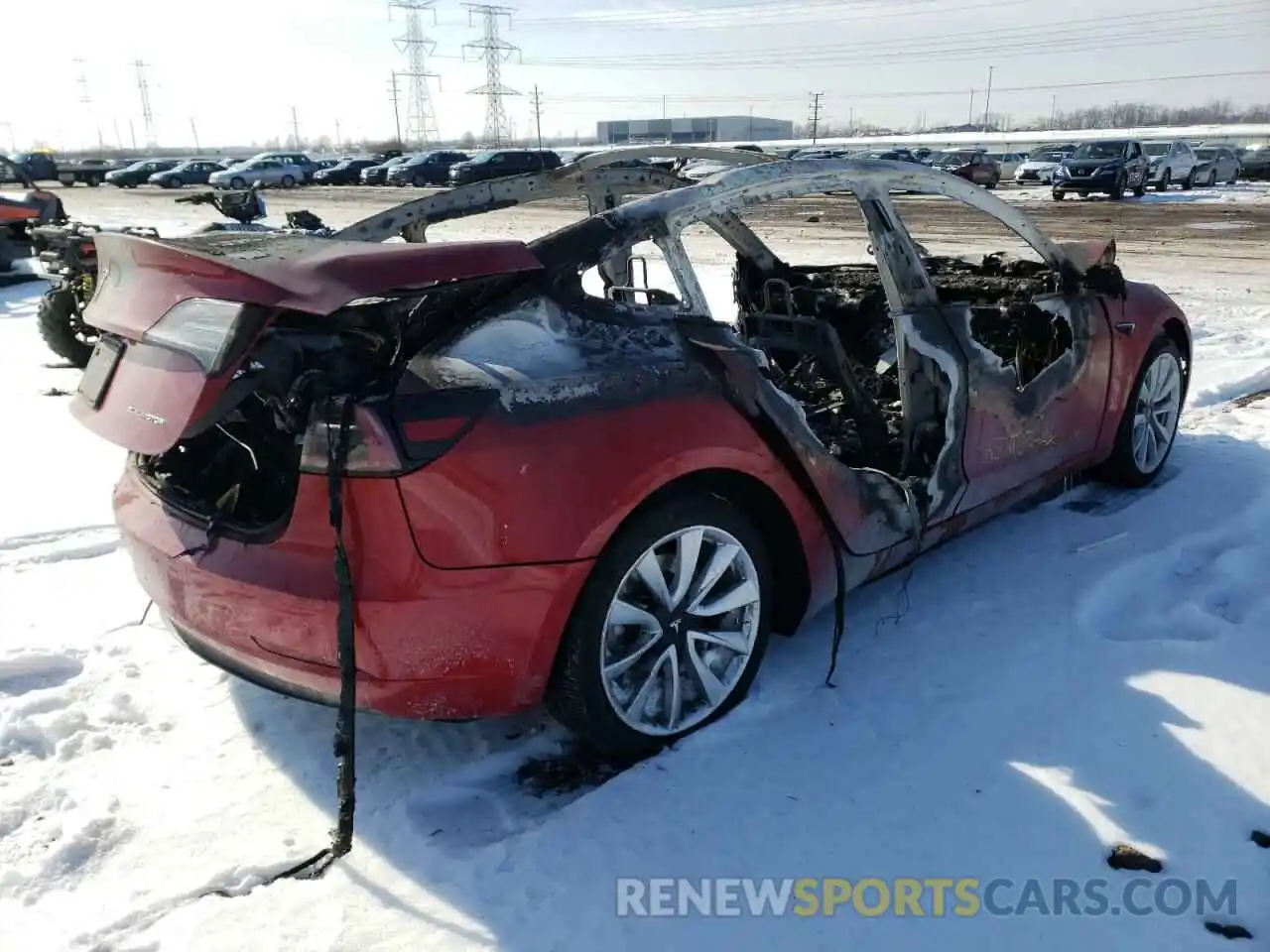 4 Photograph of a damaged car 5YJ3E1EB4KF210586 TESLA MODEL 3 2019