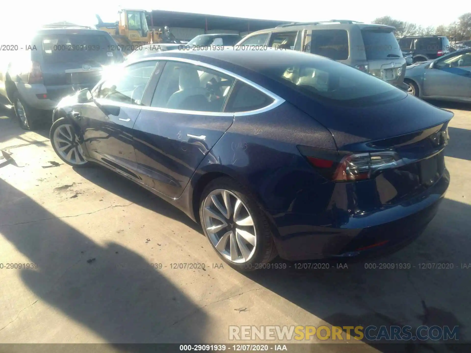 3 Photograph of a damaged car 5YJ3E1EB4KF213827 TESLA MODEL 3 2019