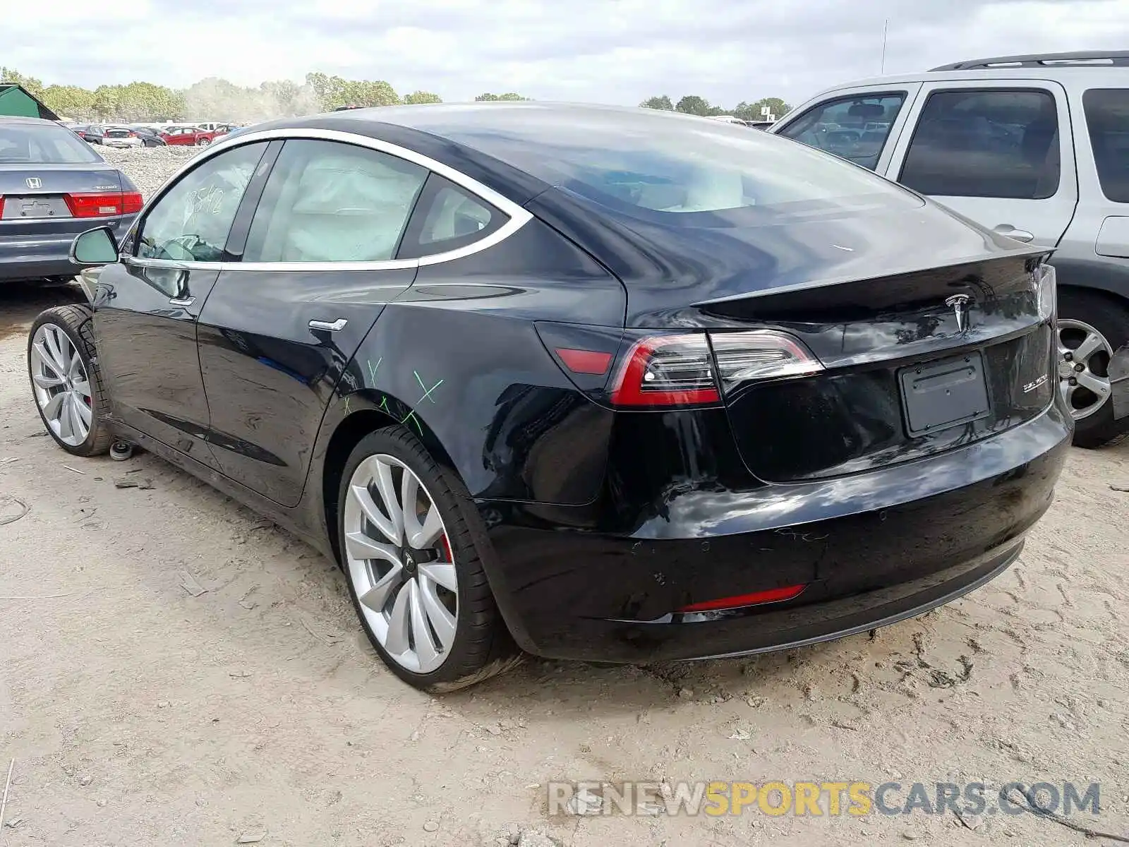 3 Photograph of a damaged car 5YJ3E1EB4KF231762 TESLA MODEL 3 2019