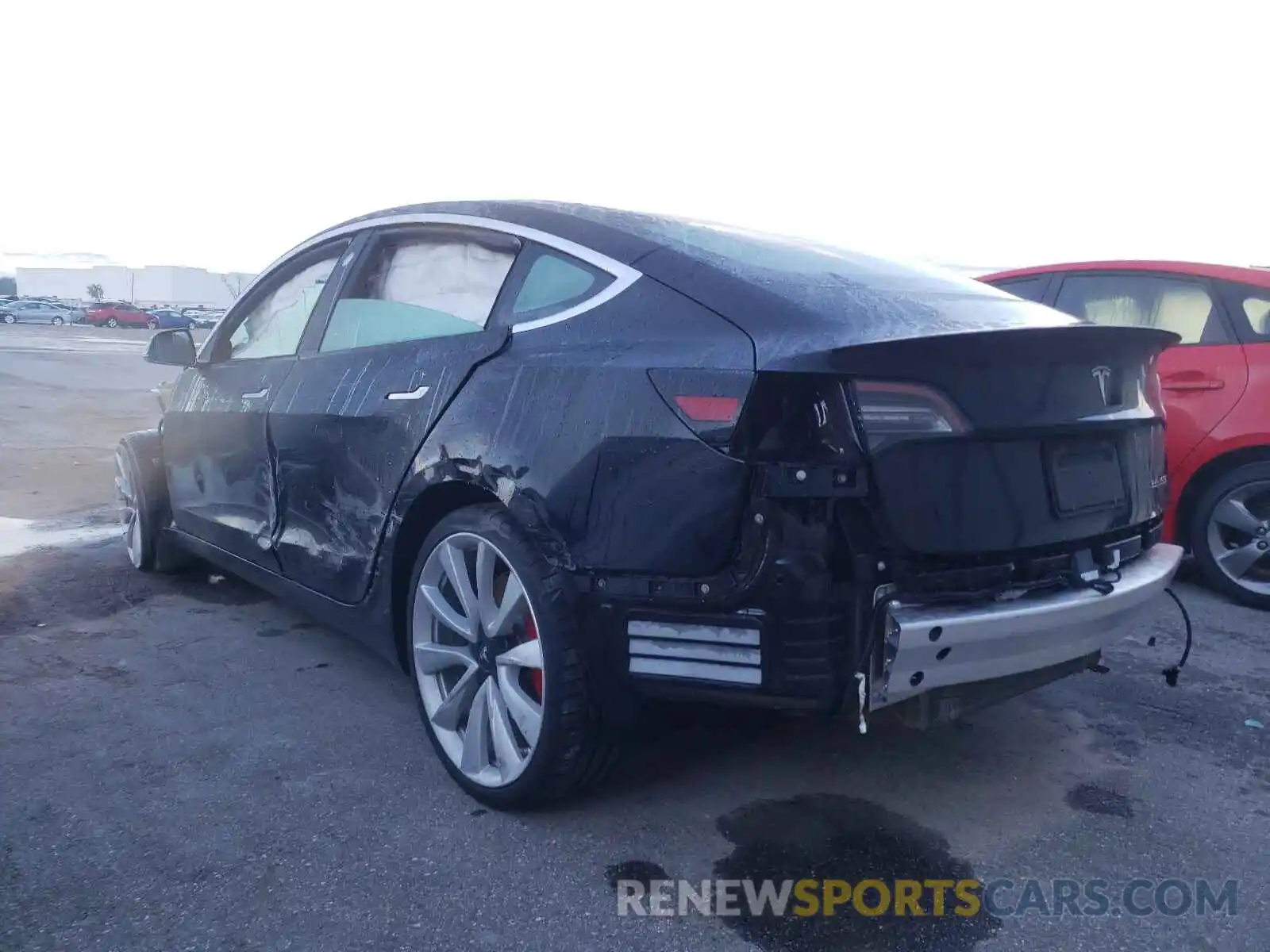 3 Photograph of a damaged car 5YJ3E1EB4KF237271 TESLA MODEL 3 2019