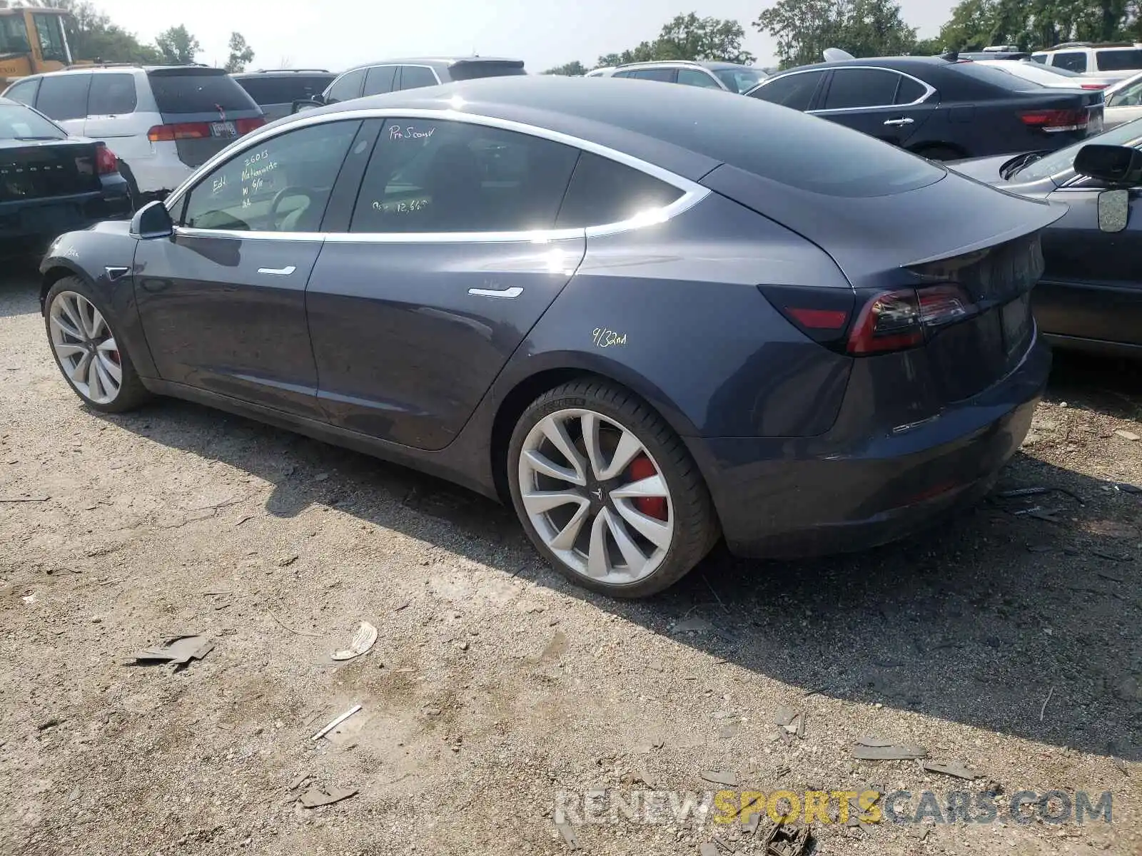 3 Photograph of a damaged car 5YJ3E1EB4KF237576 TESLA MODEL 3 2019