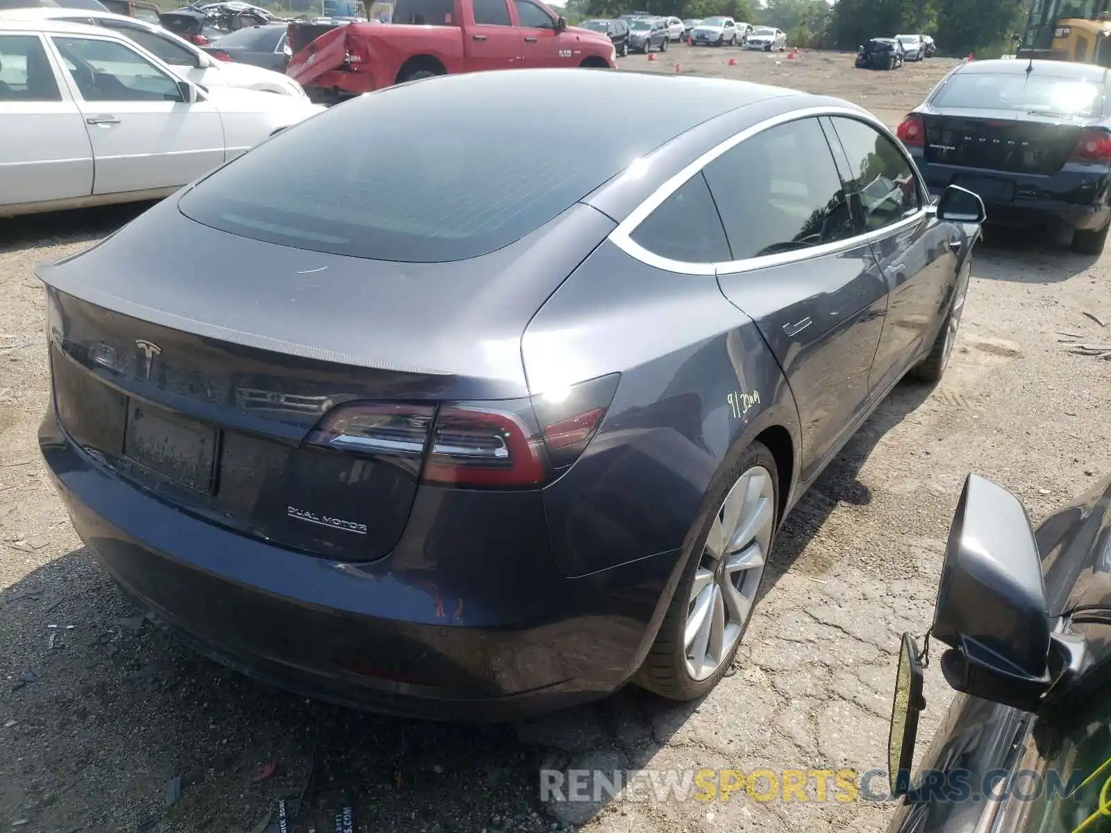 4 Photograph of a damaged car 5YJ3E1EB4KF237576 TESLA MODEL 3 2019