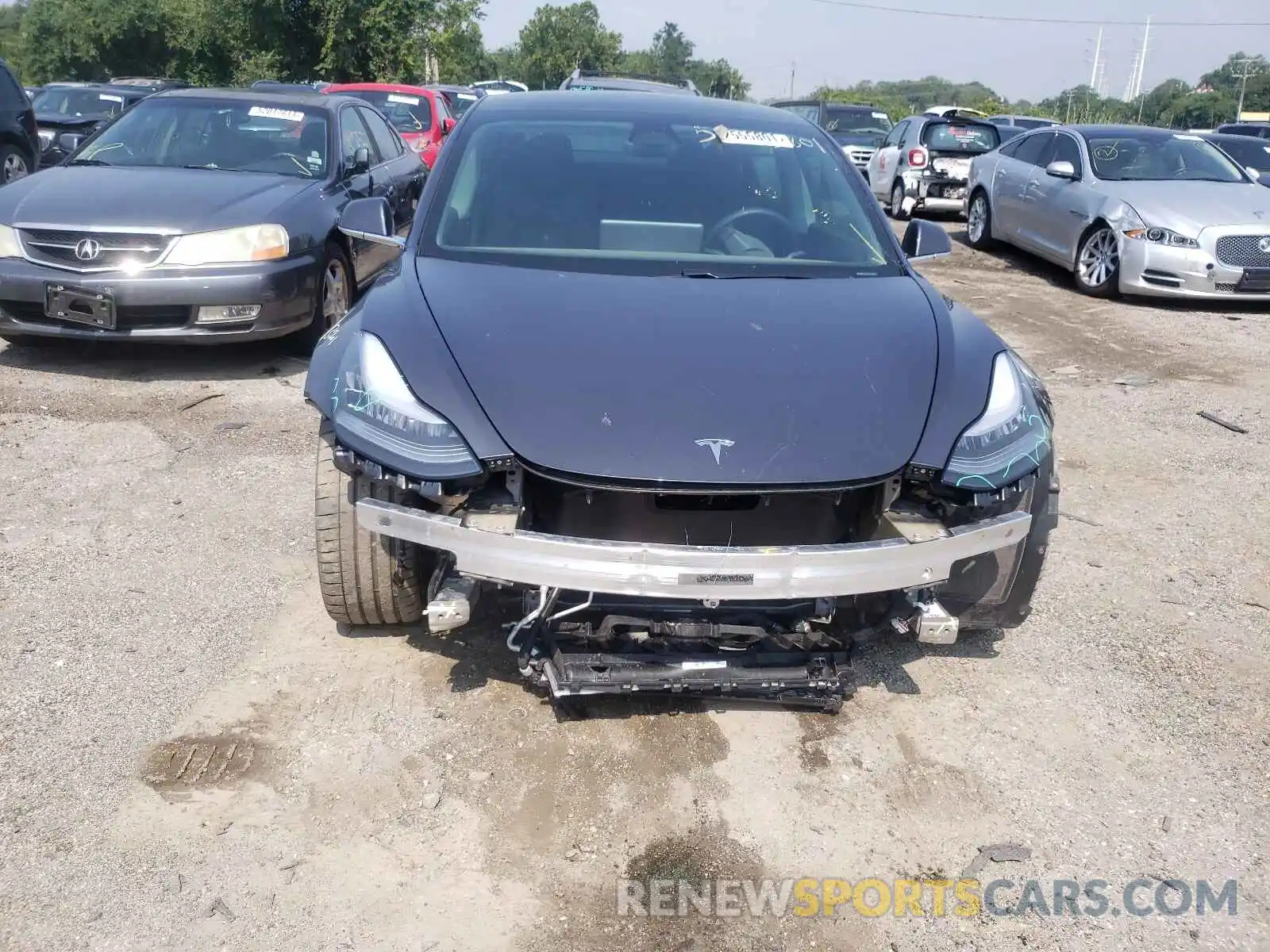 9 Photograph of a damaged car 5YJ3E1EB4KF237576 TESLA MODEL 3 2019