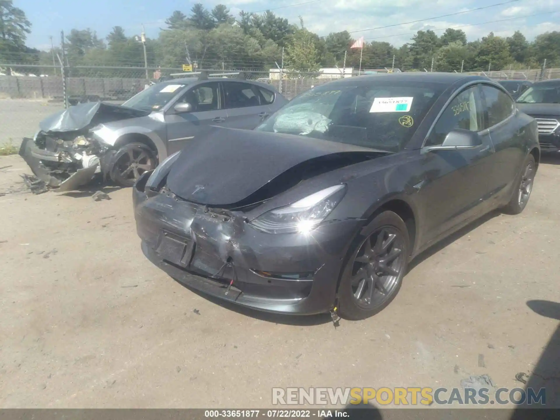 2 Photograph of a damaged car 5YJ3E1EB4KF359435 TESLA MODEL 3 2019