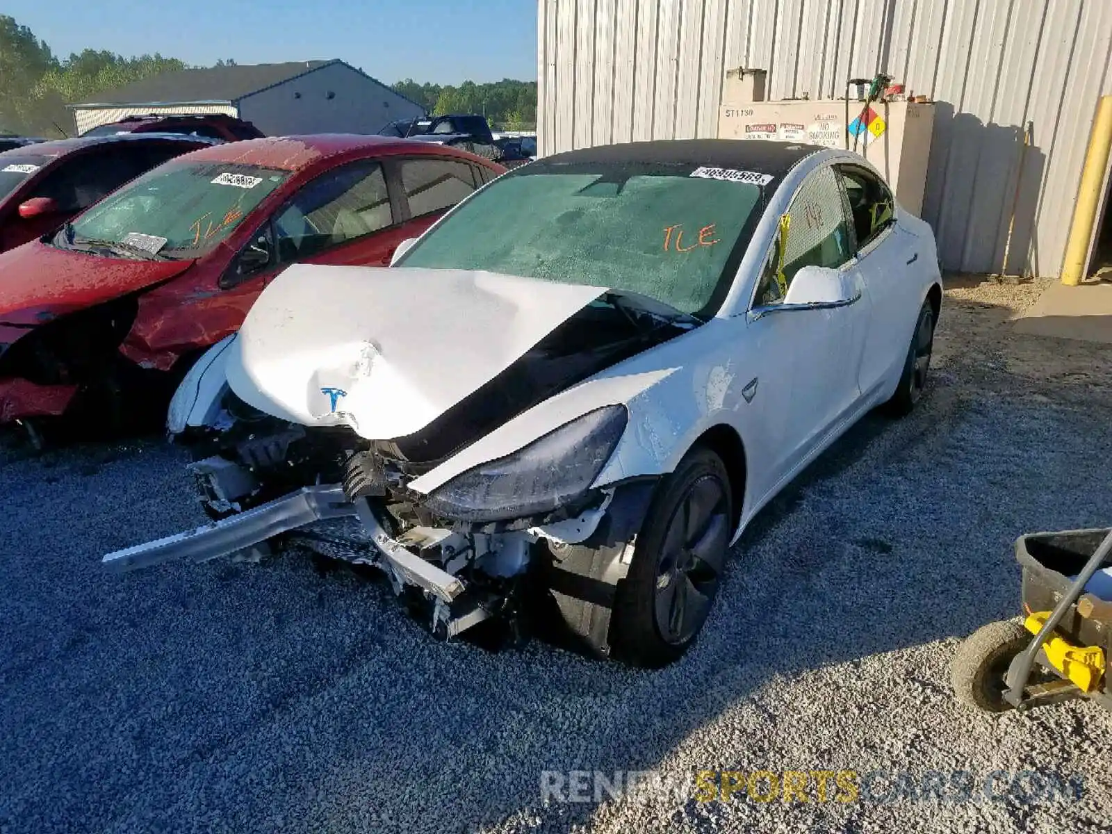 2 Photograph of a damaged car 5YJ3E1EB4KF359550 TESLA MODEL 3 2019