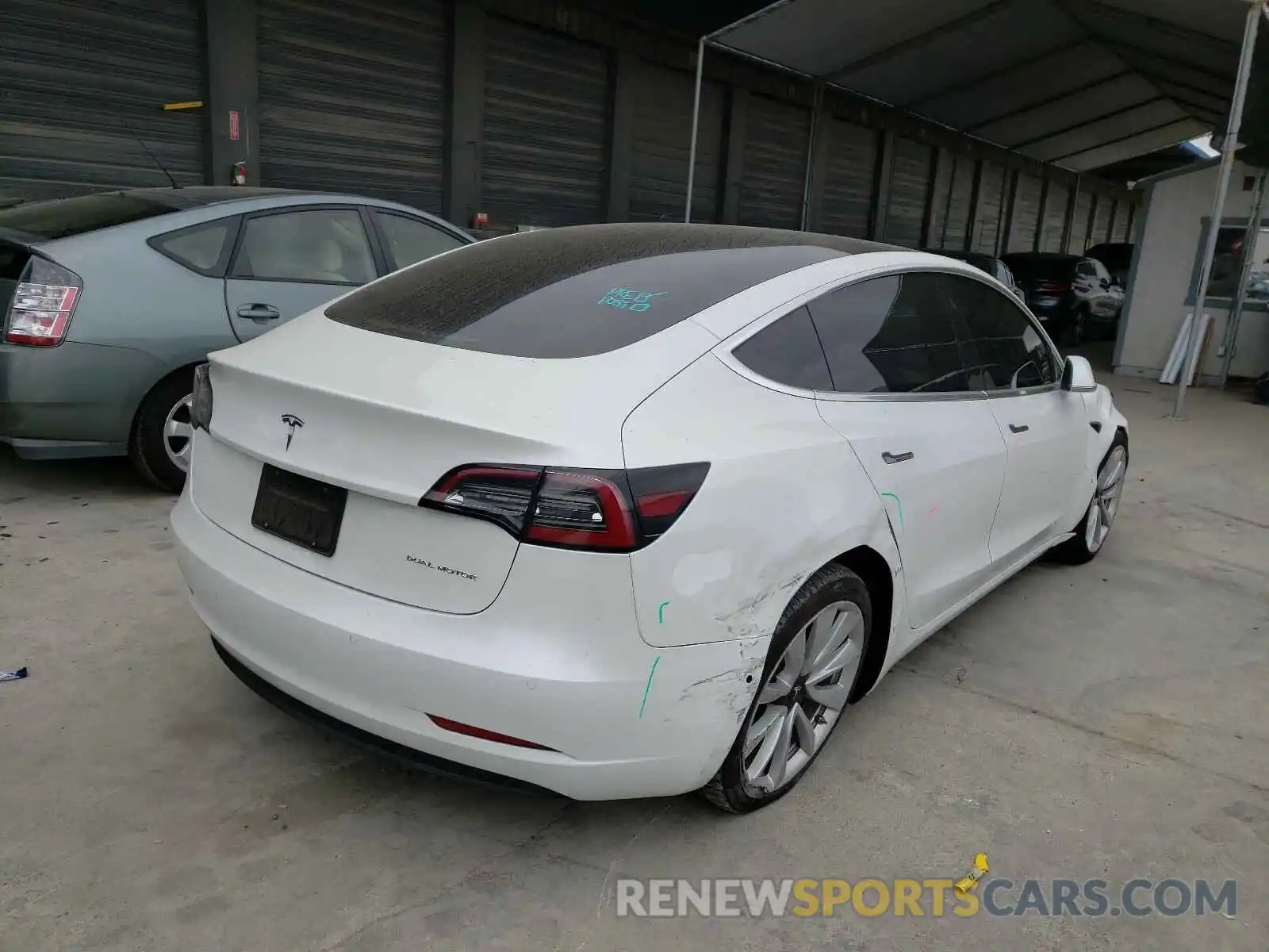 4 Photograph of a damaged car 5YJ3E1EB4KF365090 TESLA MODEL 3 2019