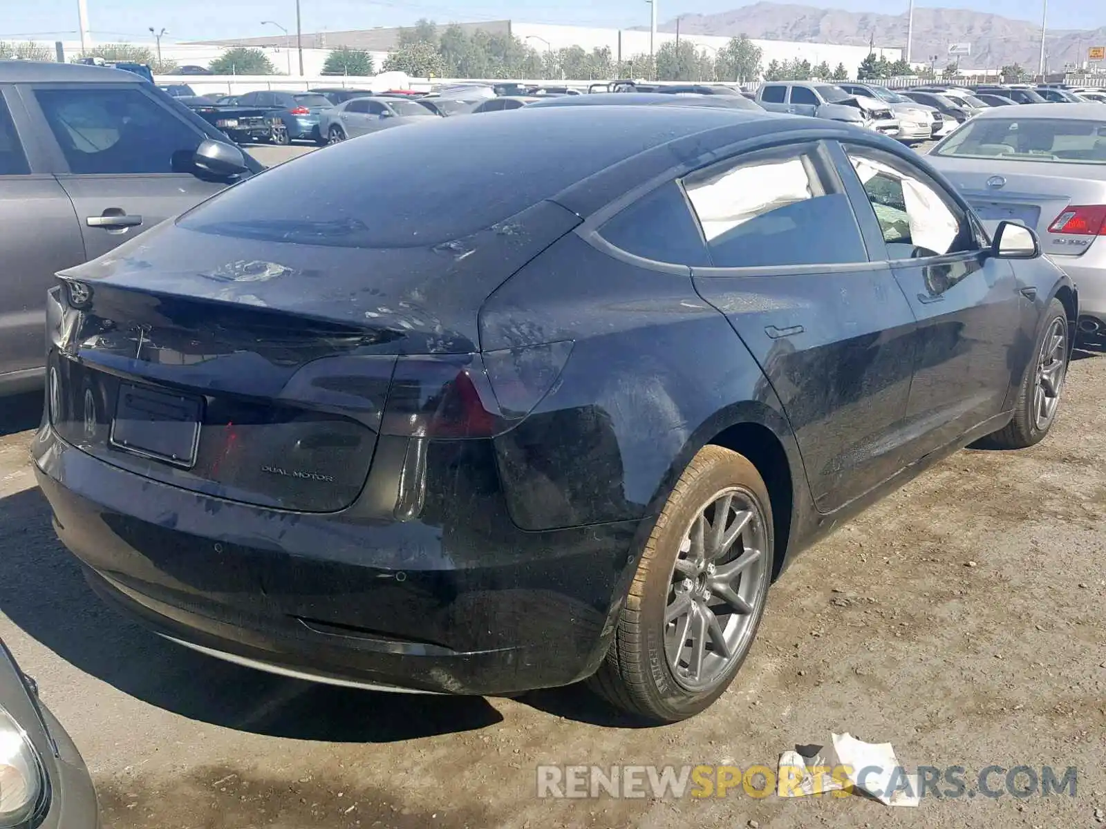 4 Photograph of a damaged car 5YJ3E1EB4KF384397 TESLA MODEL 3 2019