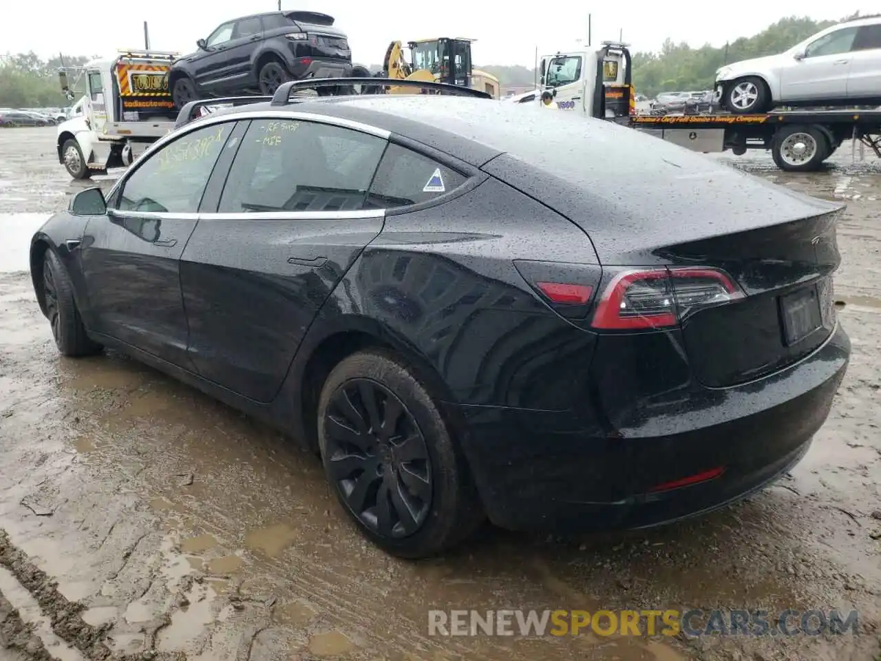 3 Photograph of a damaged car 5YJ3E1EB4KF384495 TESLA MODEL 3 2019