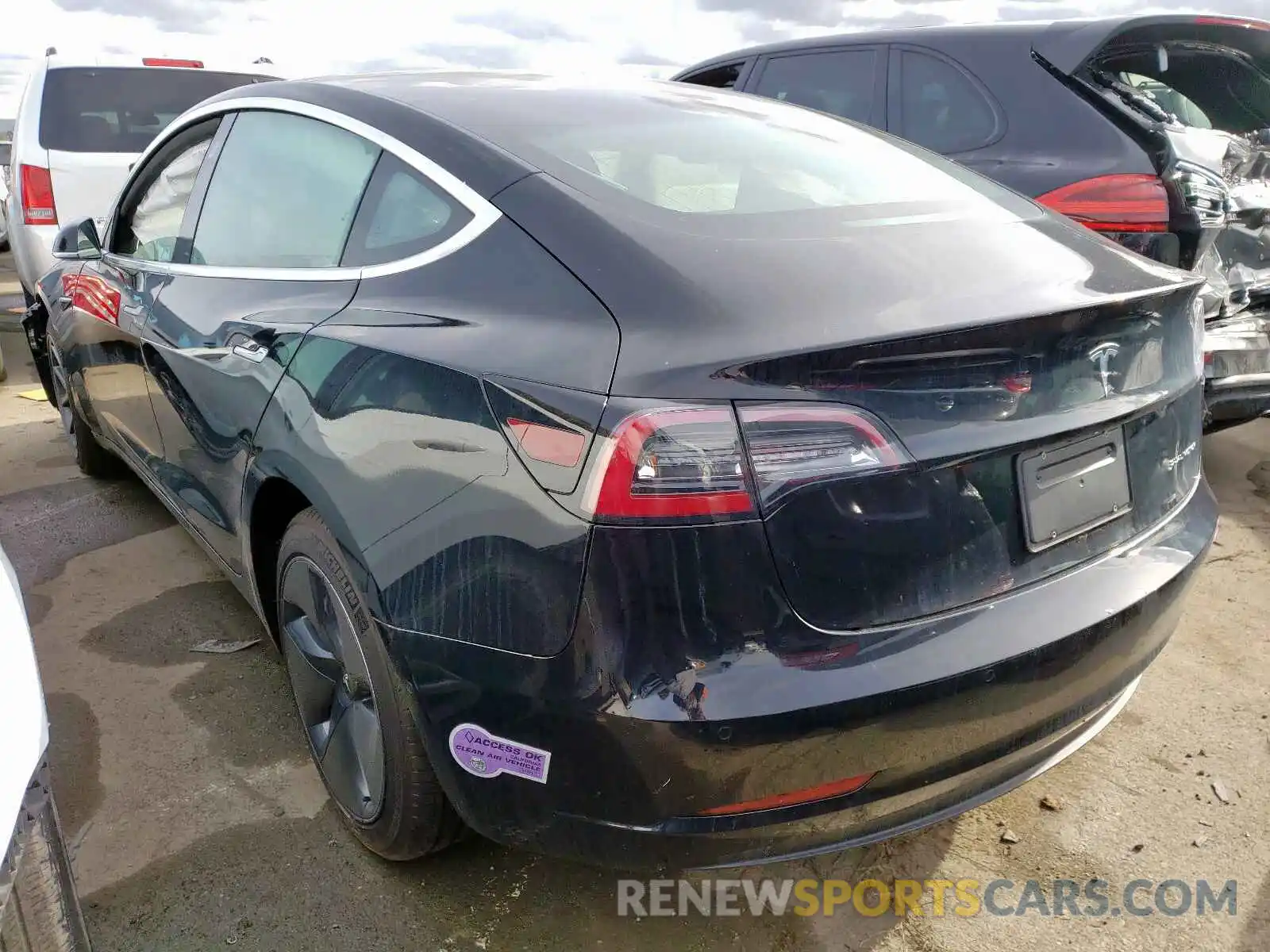 3 Photograph of a damaged car 5YJ3E1EB4KF385758 TESLA MODEL 3 2019