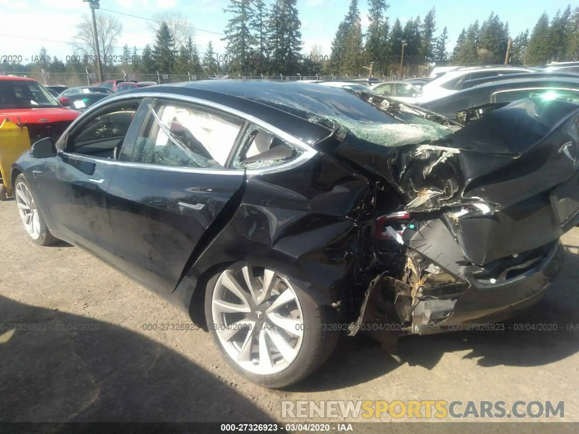 3 Photograph of a damaged car 5YJ3E1EB4KF388711 TESLA MODEL 3 2019