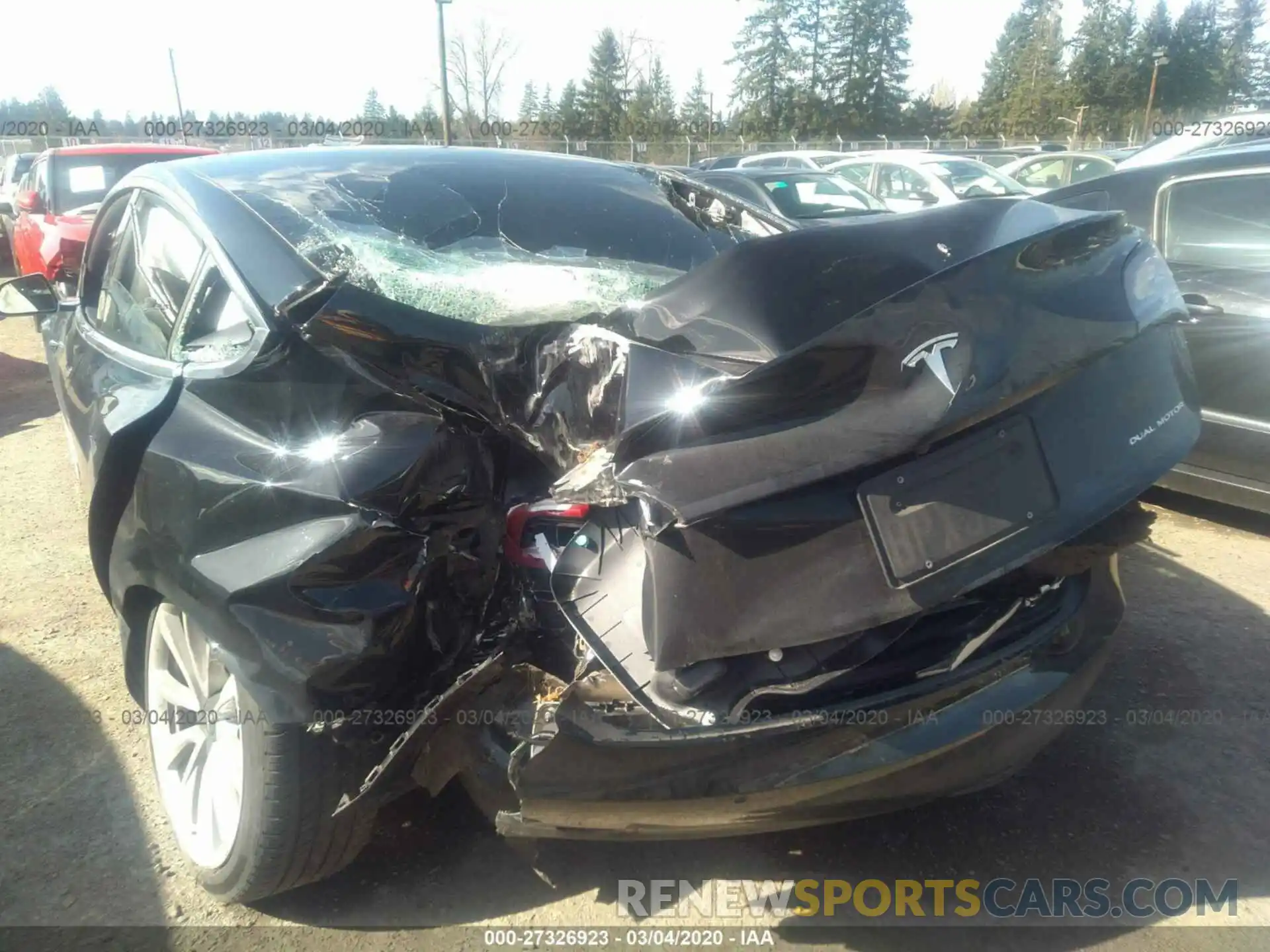 6 Photograph of a damaged car 5YJ3E1EB4KF388711 TESLA MODEL 3 2019