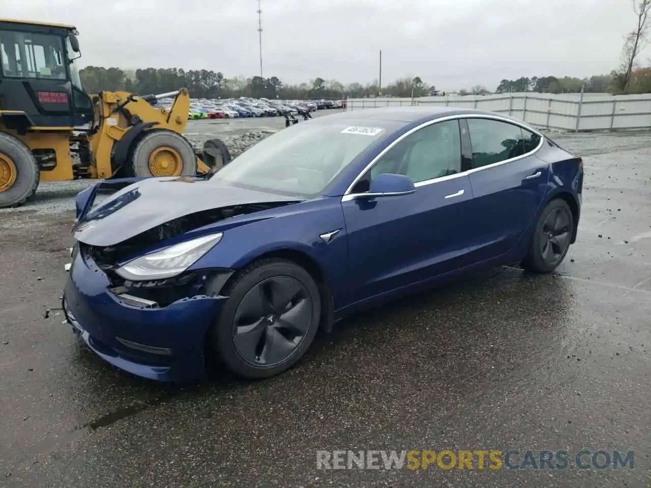 1 Фотография поврежденного автомобиля 5YJ3E1EB4KF391057 TESLA MODEL 3 2019