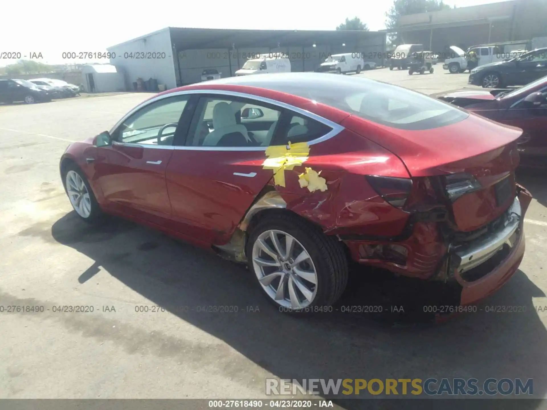 3 Photograph of a damaged car 5YJ3E1EB4KF391897 TESLA MODEL 3 2019