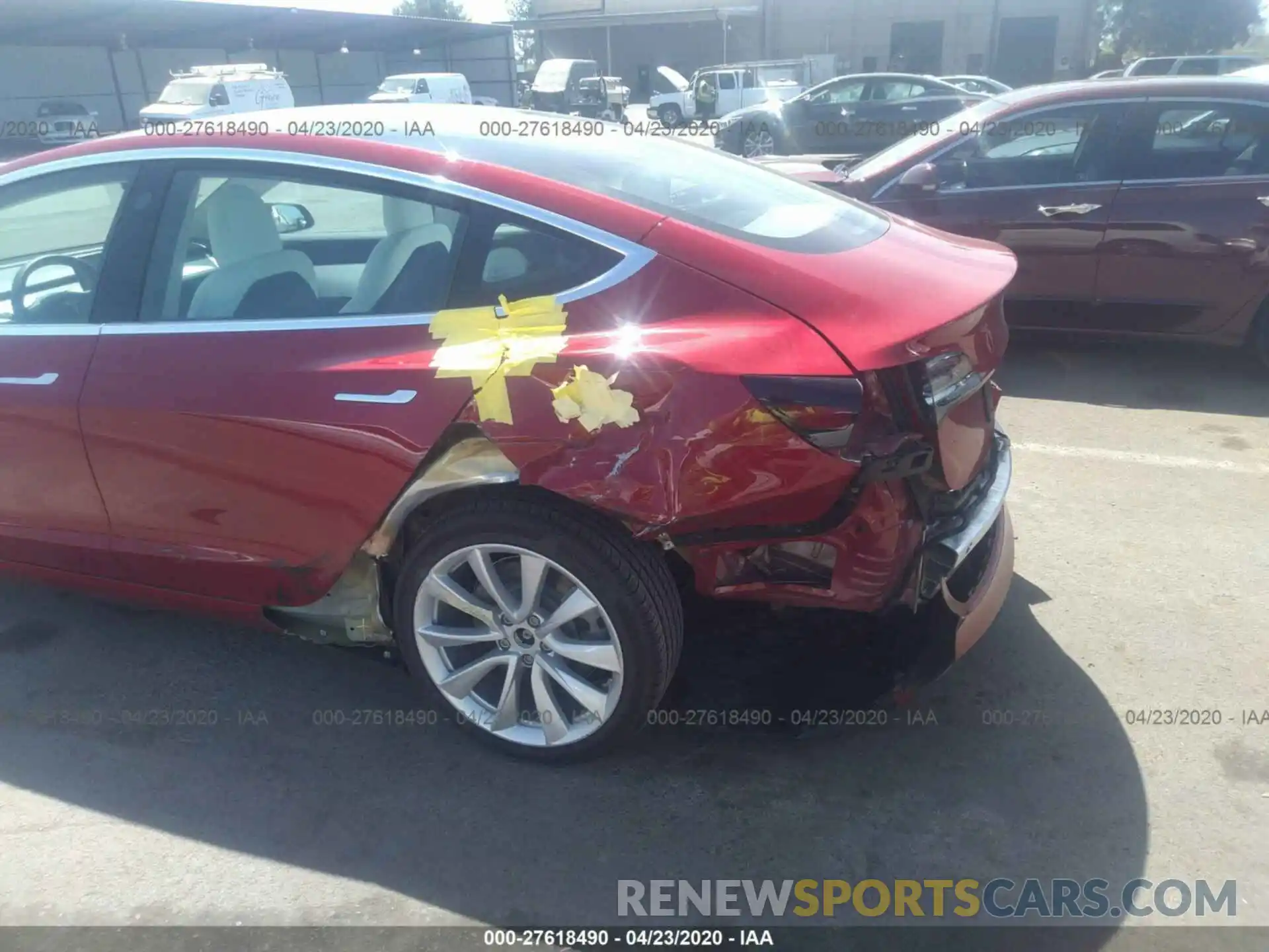 6 Photograph of a damaged car 5YJ3E1EB4KF391897 TESLA MODEL 3 2019