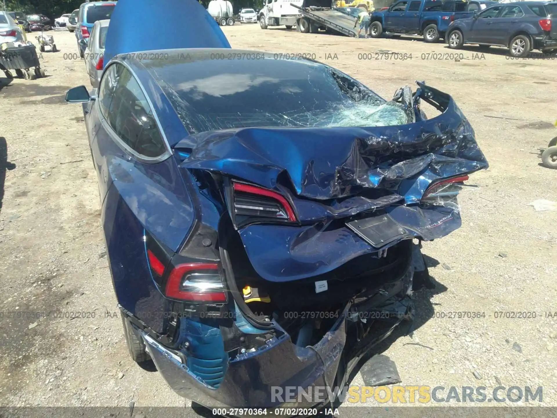 6 Photograph of a damaged car 5YJ3E1EB4KF393097 TESLA MODEL 3 2019