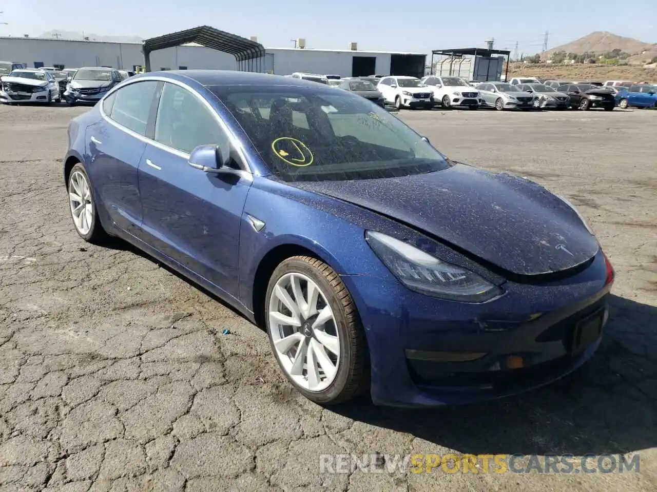 1 Photograph of a damaged car 5YJ3E1EB4KF408570 TESLA MODEL 3 2019