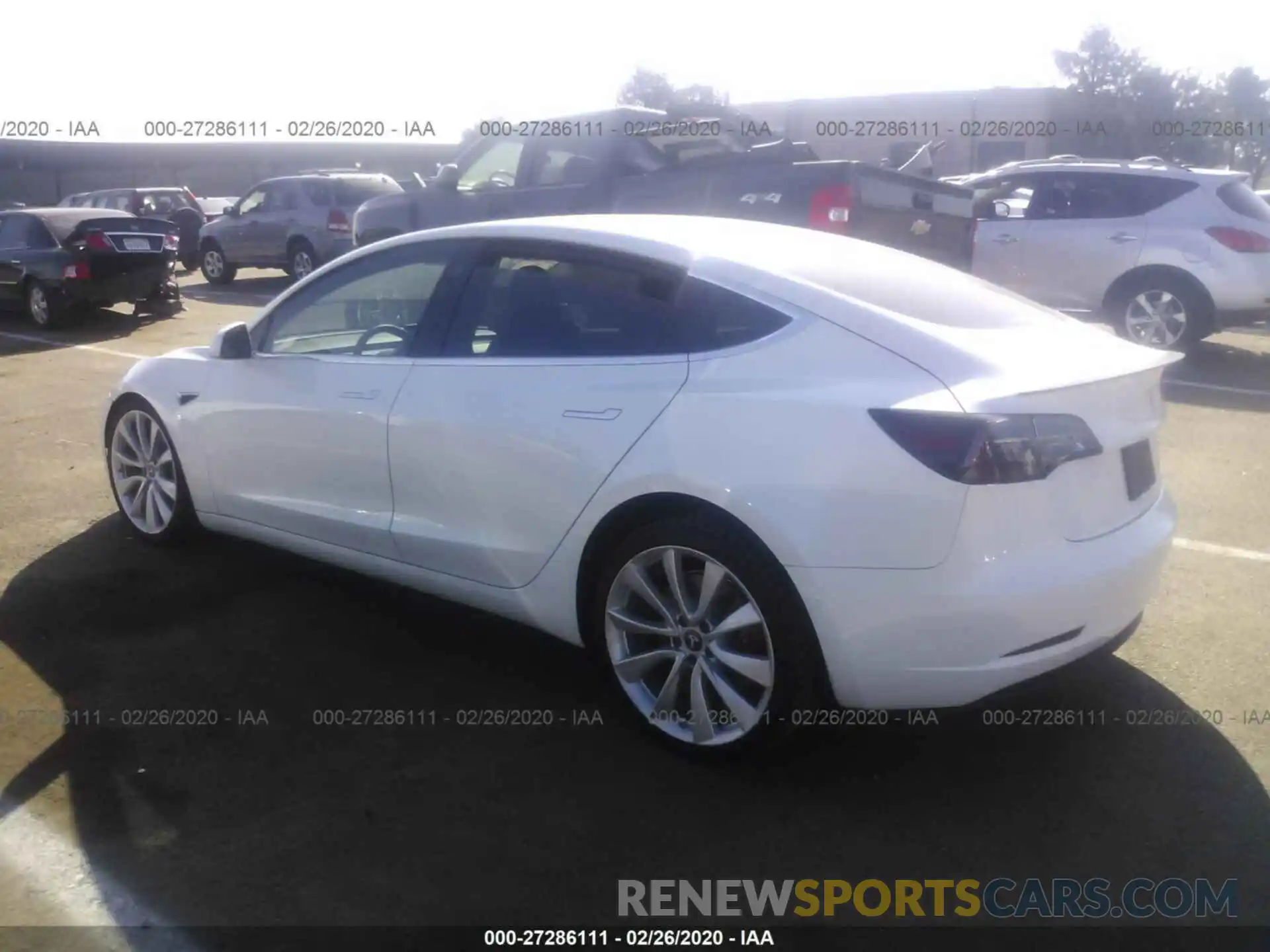 3 Photograph of a damaged car 5YJ3E1EB4KF413641 TESLA MODEL 3 2019