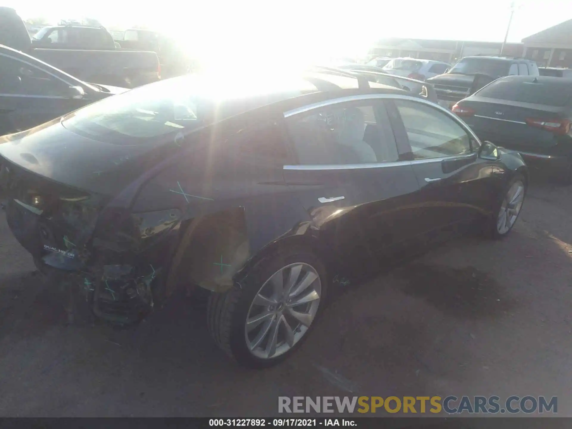 4 Photograph of a damaged car 5YJ3E1EB4KF421416 TESLA MODEL 3 2019