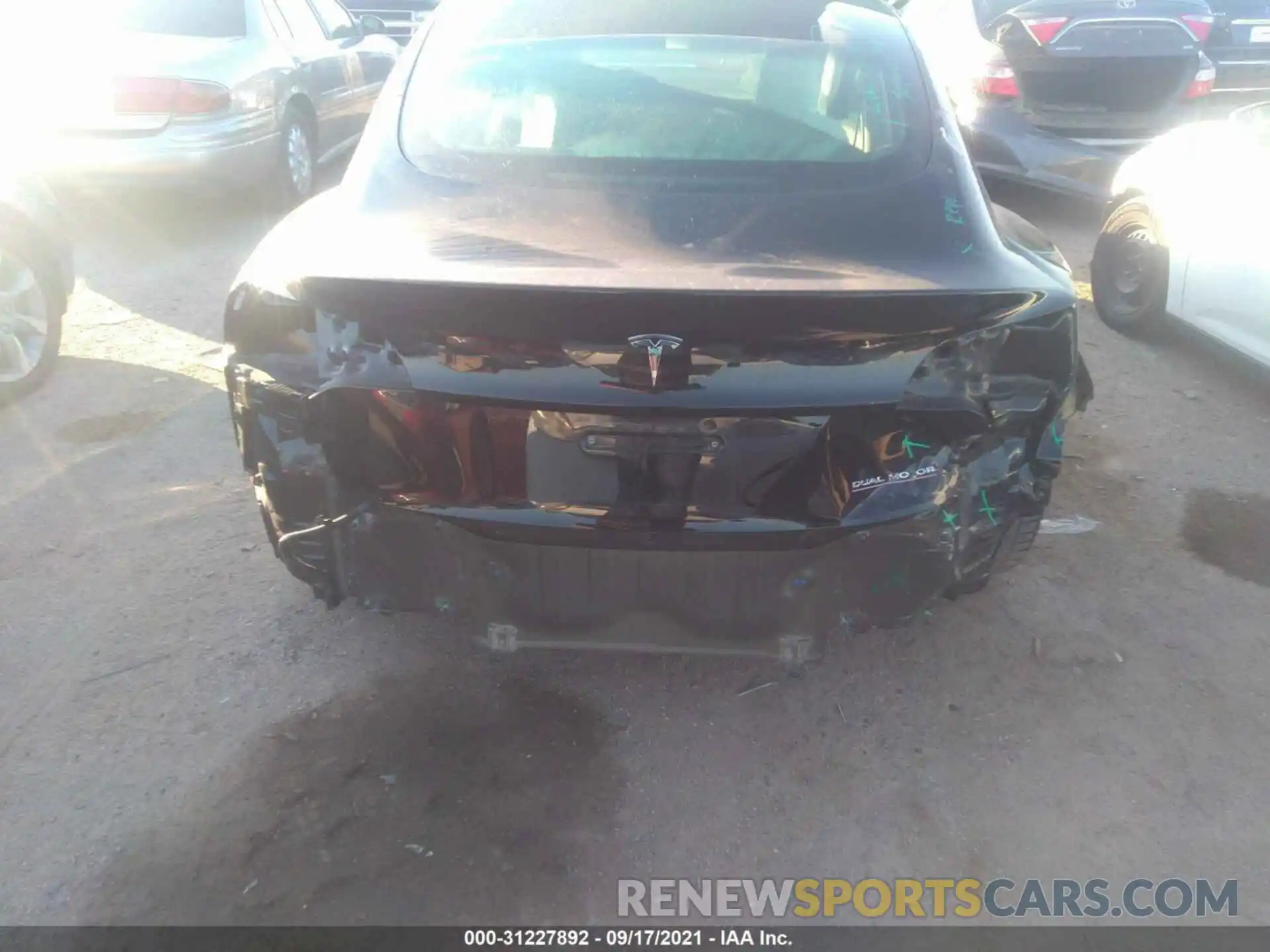 6 Photograph of a damaged car 5YJ3E1EB4KF421416 TESLA MODEL 3 2019