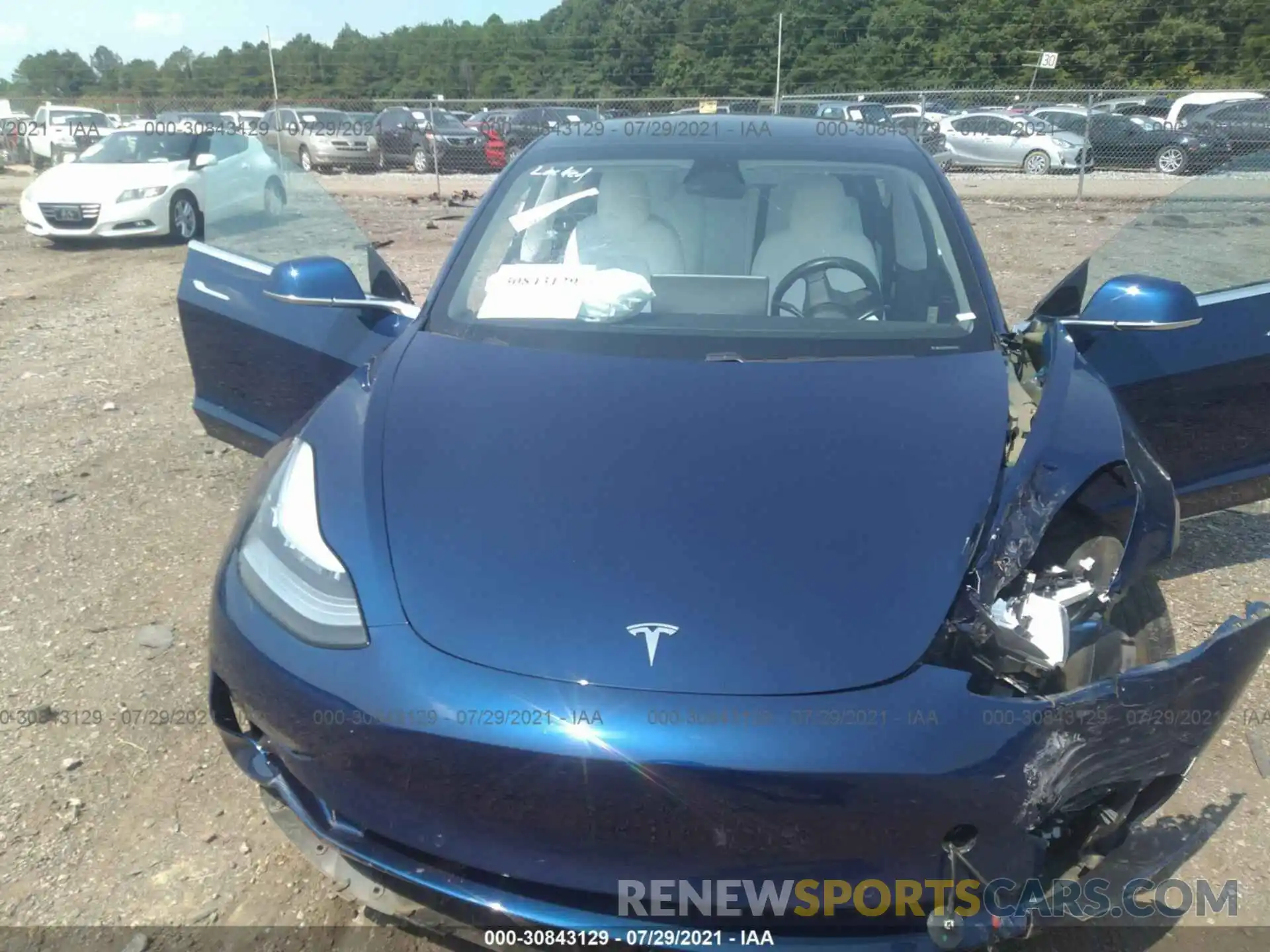 10 Photograph of a damaged car 5YJ3E1EB4KF422064 TESLA MODEL 3 2019