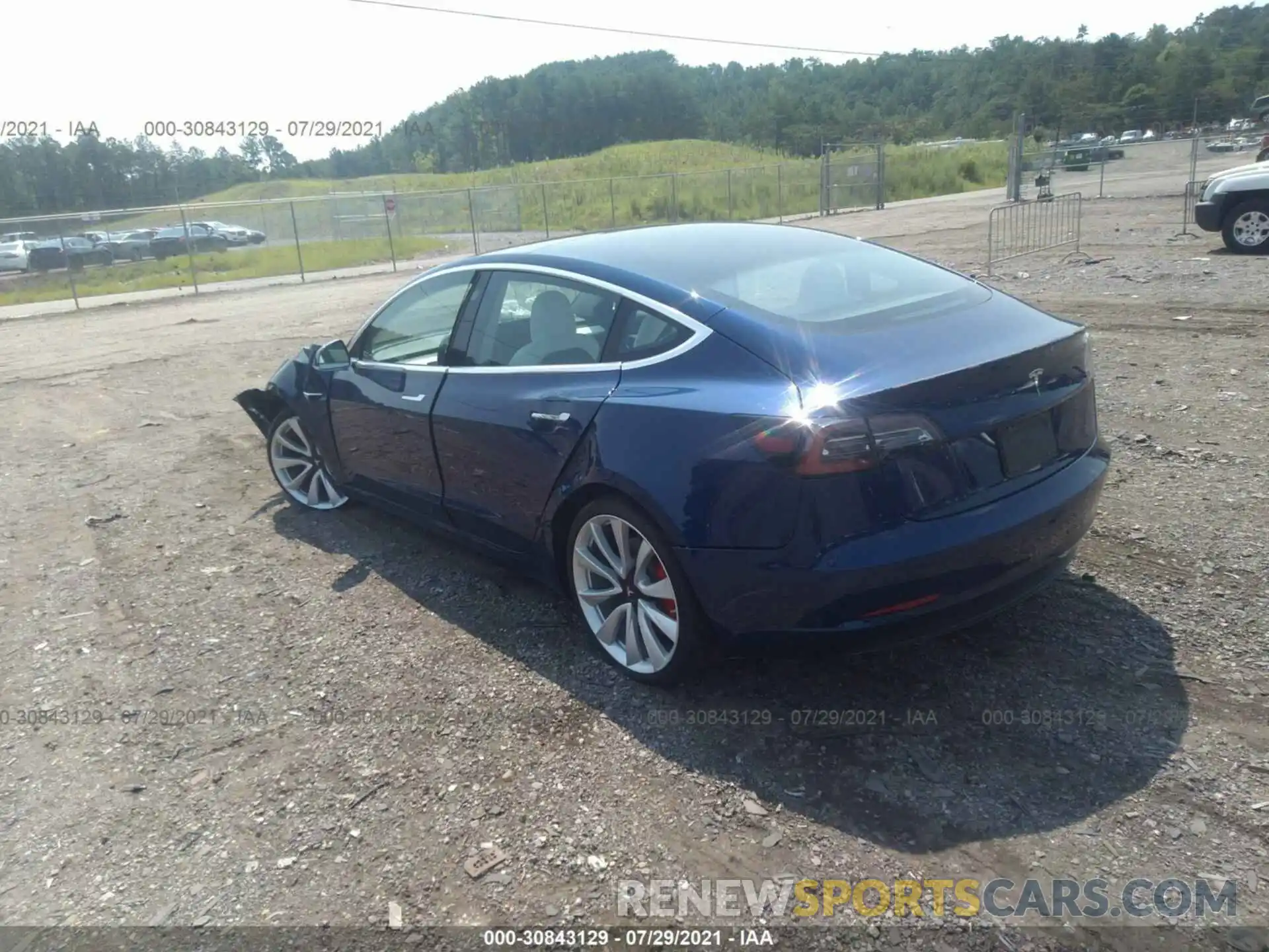 3 Photograph of a damaged car 5YJ3E1EB4KF422064 TESLA MODEL 3 2019